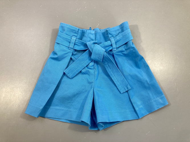 Short à pinces bleu ceinture, moins cher chez Petit Kiwi