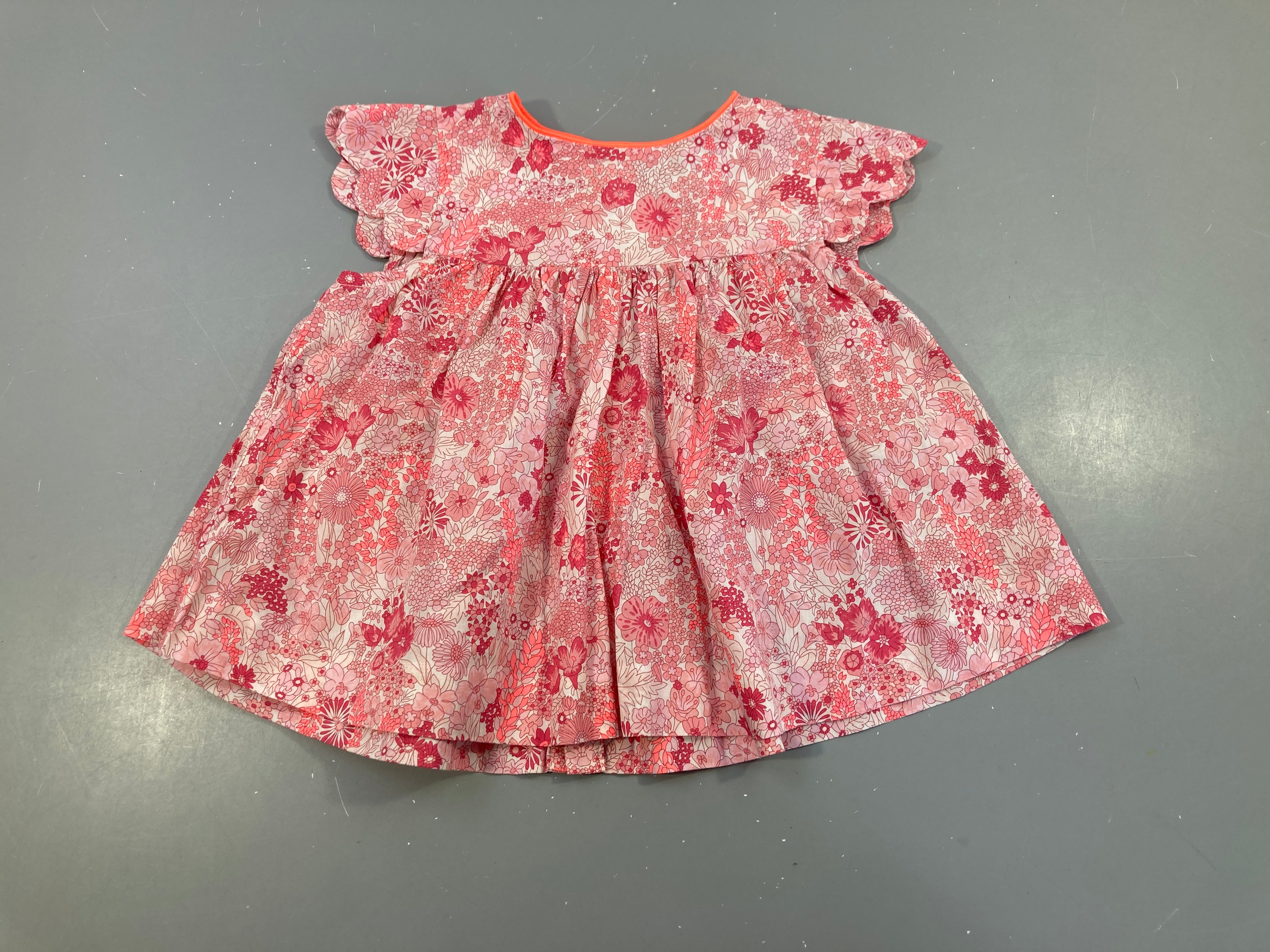 Blouse m.c liberty fleurs rose