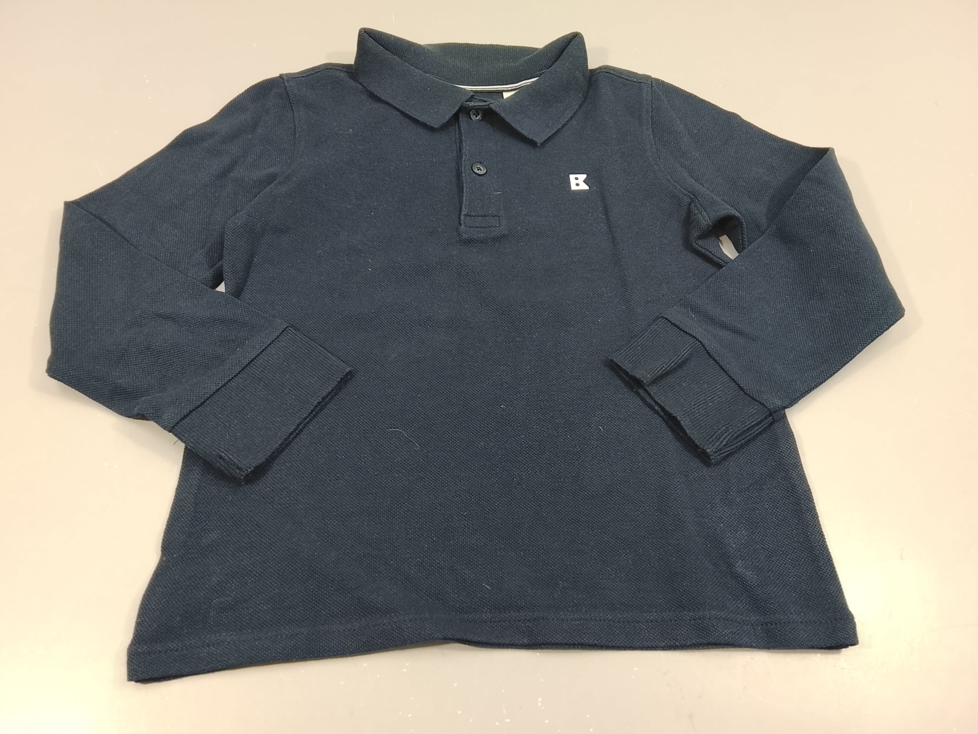 Polo ml bleu marine  