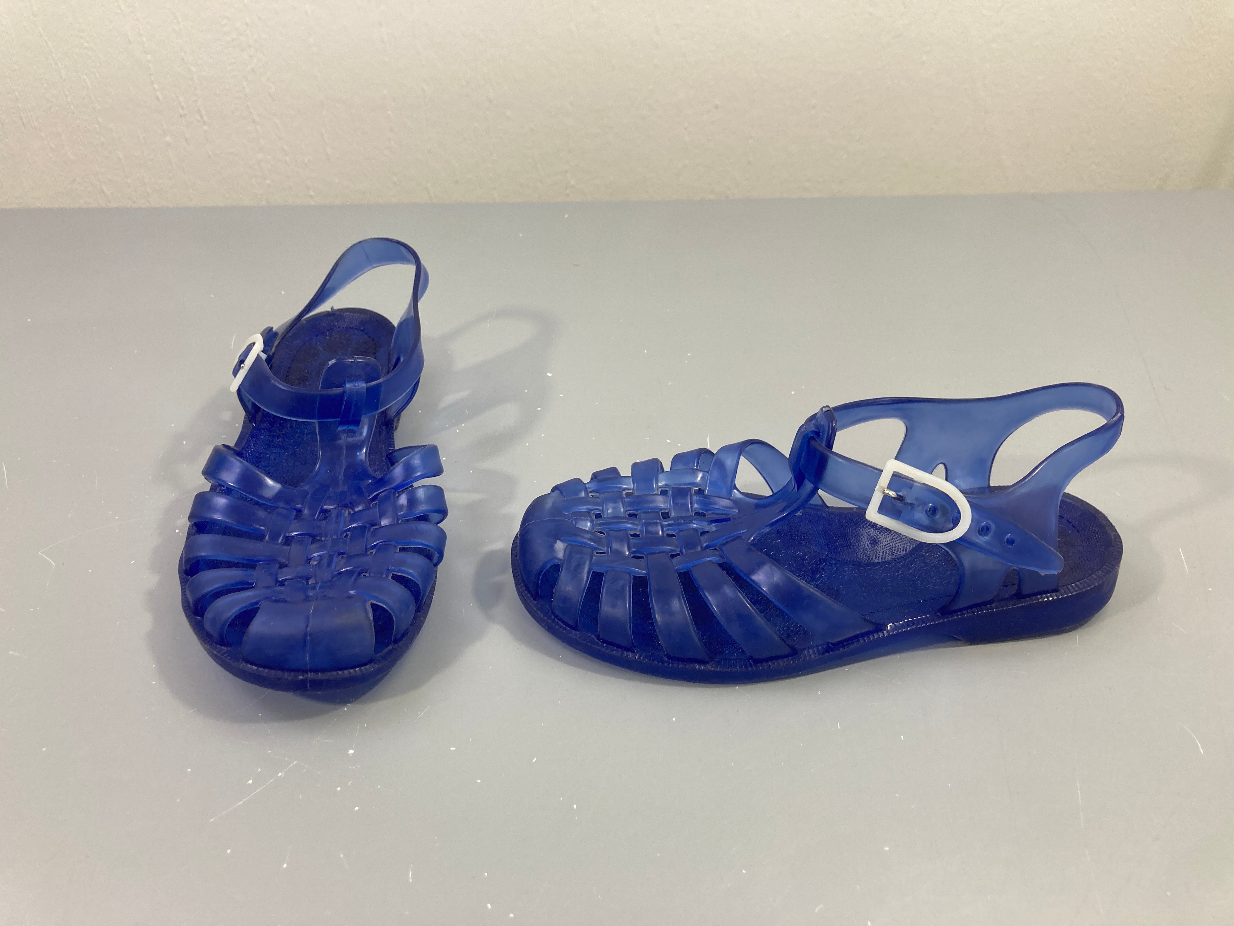 Sandales d'eau méduses plastique bleu, 33