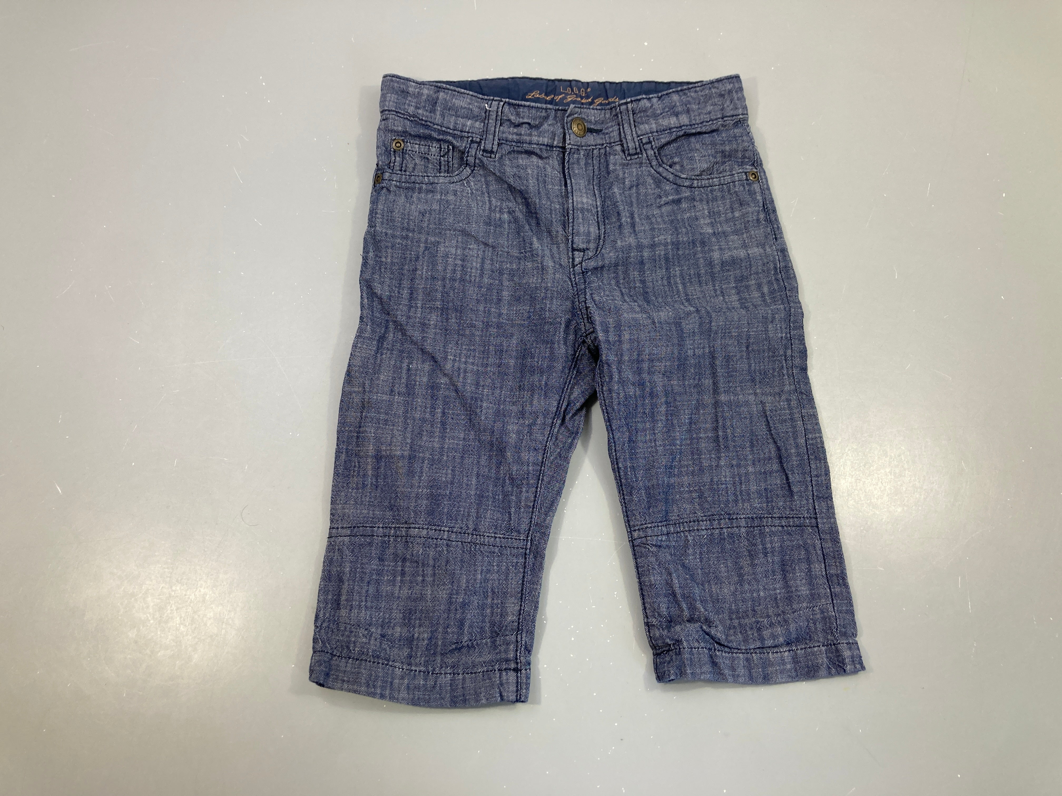 Pantacourt denim foncé