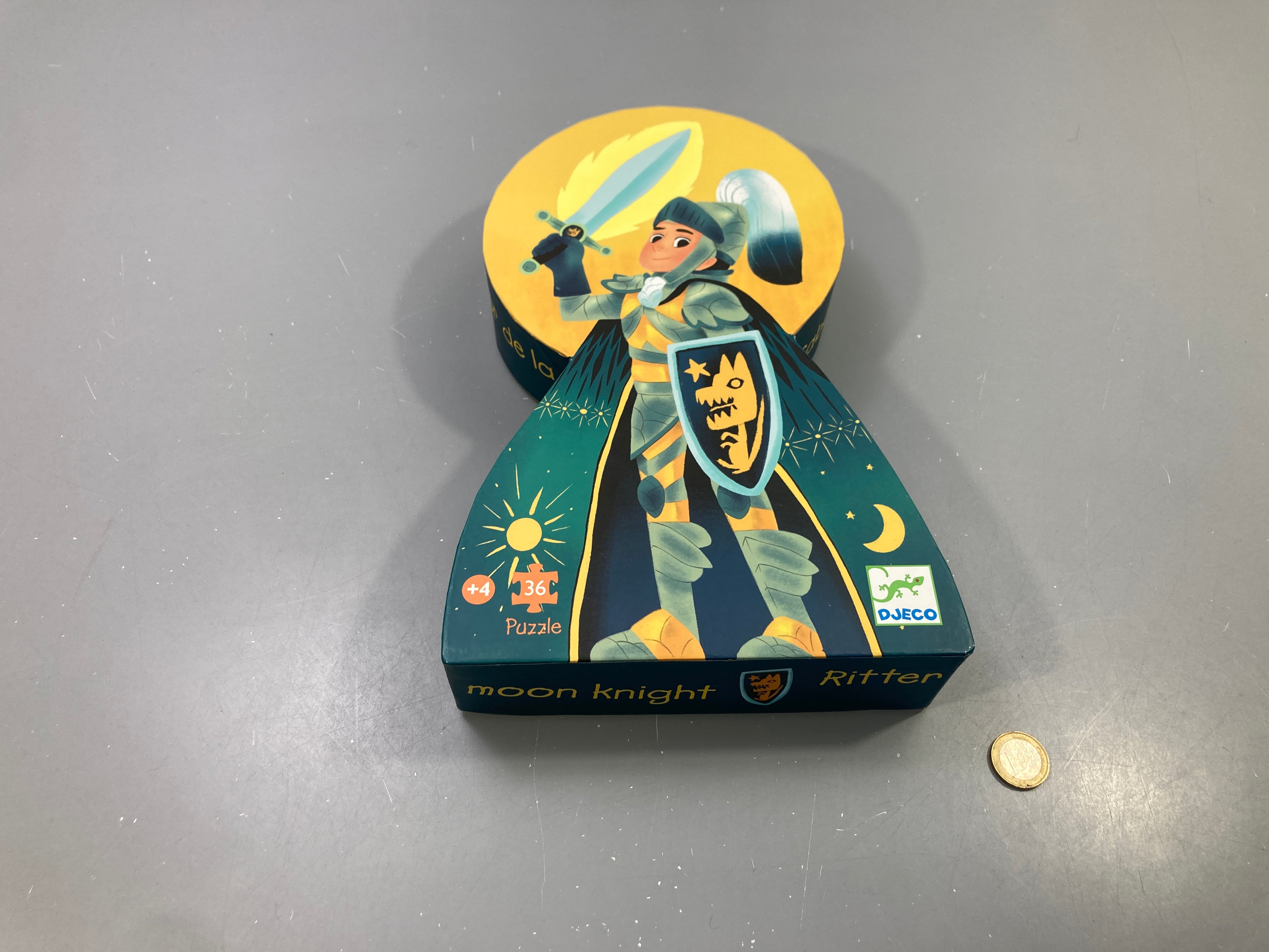 Puzzle silhouette 36 pcs chevalier de la pleine lune, dès 4 ans