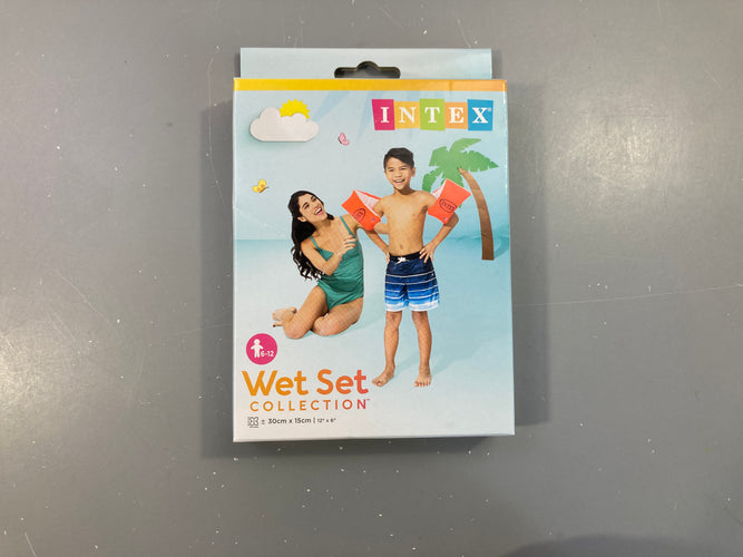 NEUF Bouées brassards orange, 6-12 ans, Intex, moins cher chez Petit Kiwi