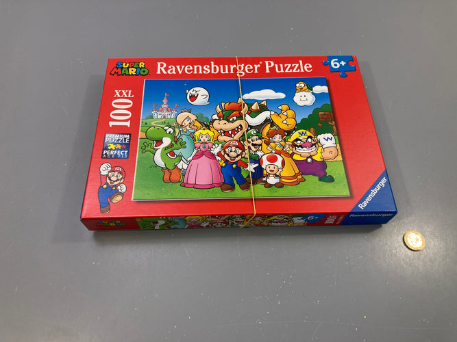 Puzzle XXL 100 pcs Super Mario, dès 6 ans, moins cher chez Petit Kiwi