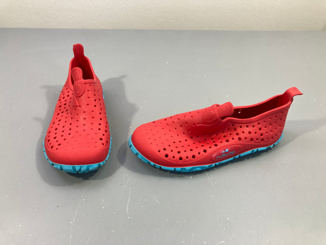 Chaussures d'eau rouge/bleu, 29-30, moins cher chez Petit Kiwi