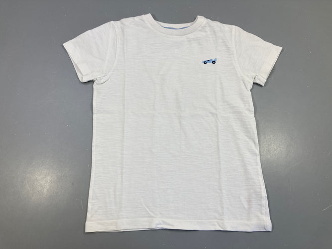 T-shirt m.c blanc flammé auto, moins cher chez Petit Kiwi