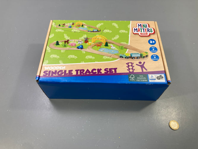 Mini Matters jeu en bois  Single Track set +3a Complet, moins cher chez Petit Kiwi
