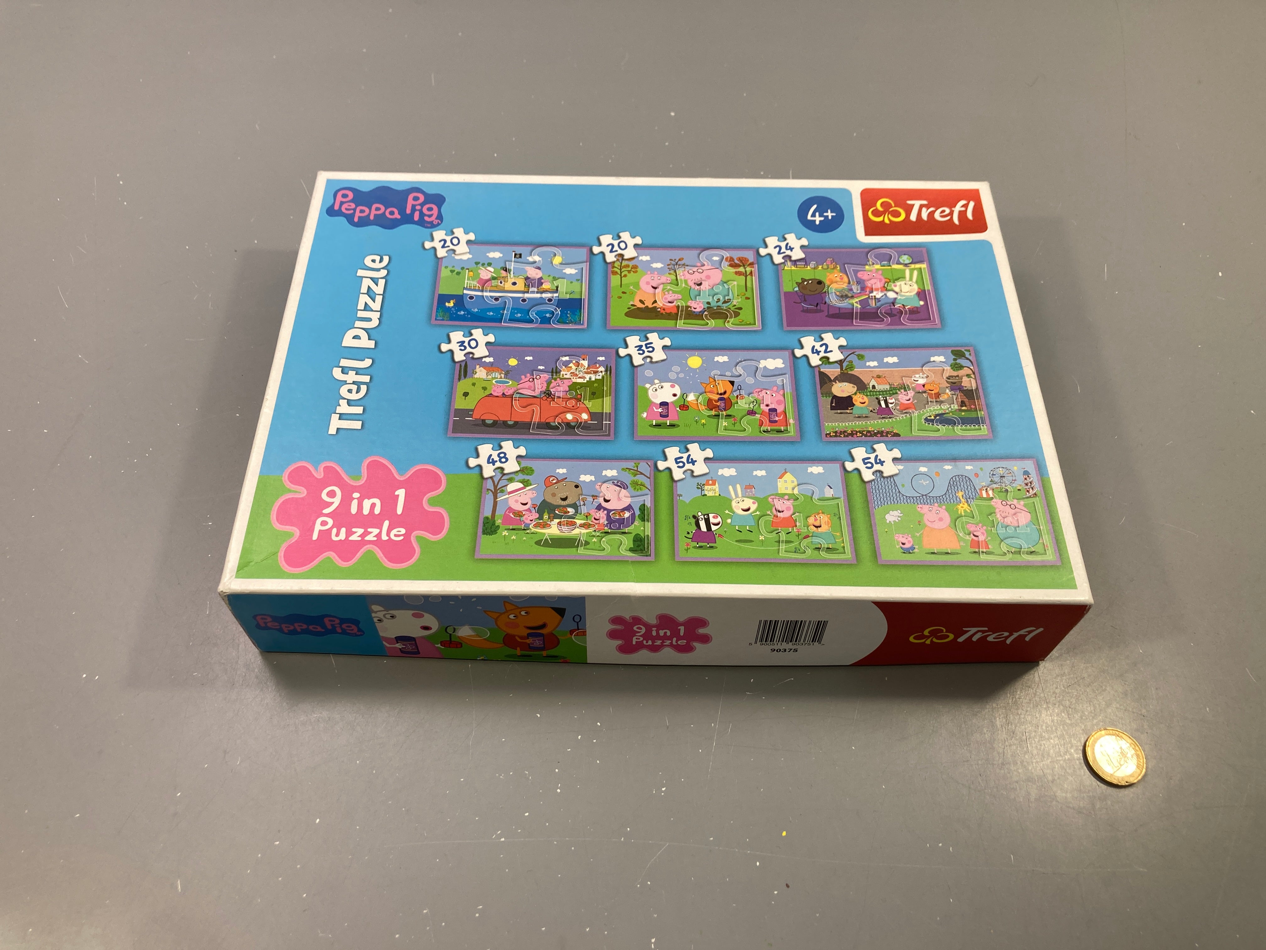 9 en 1 Puzzle Peppa Pig +4a