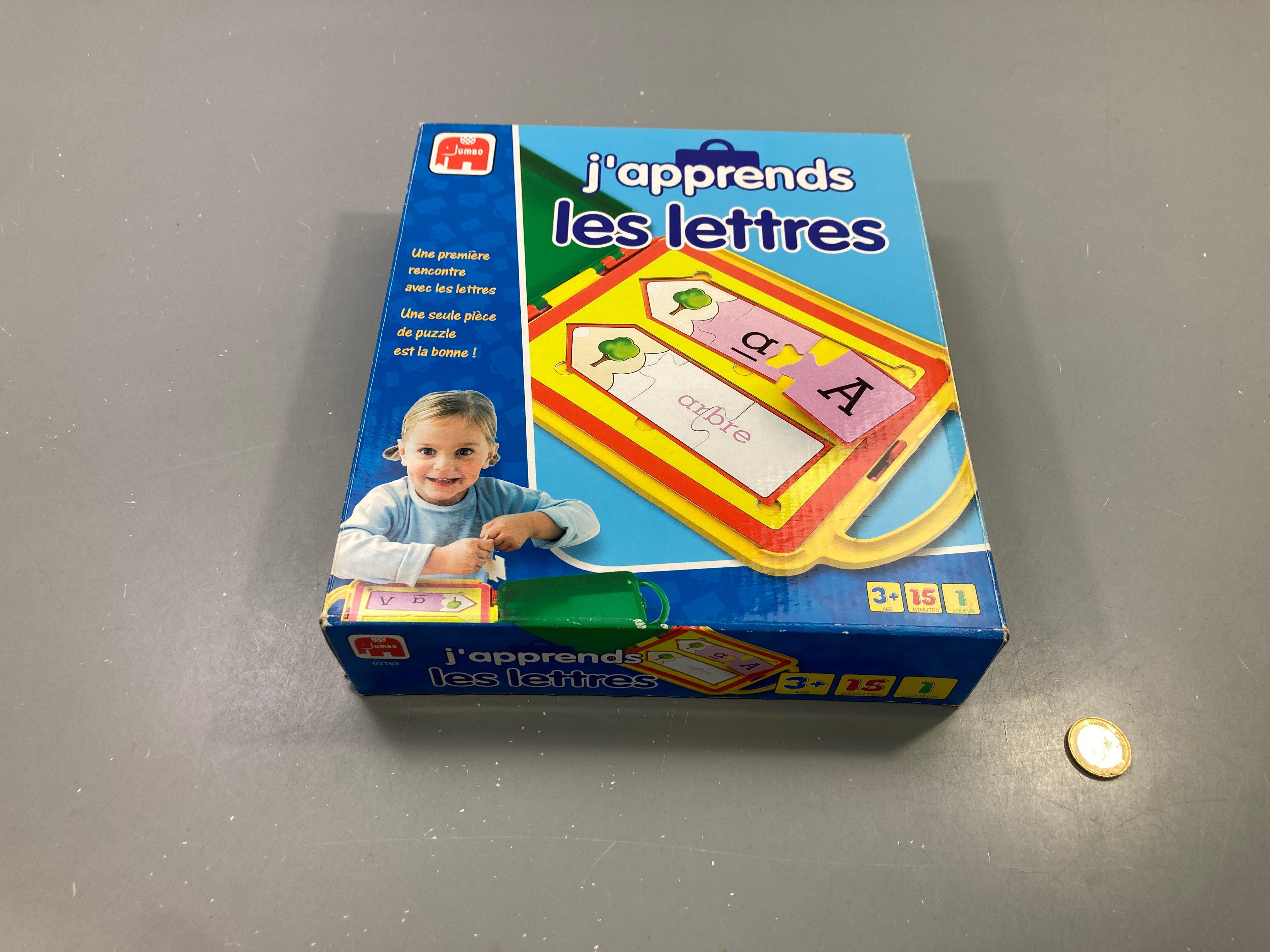 Jeu J'apprends les lettres, mallette puzzle, dès 3 ans - complet