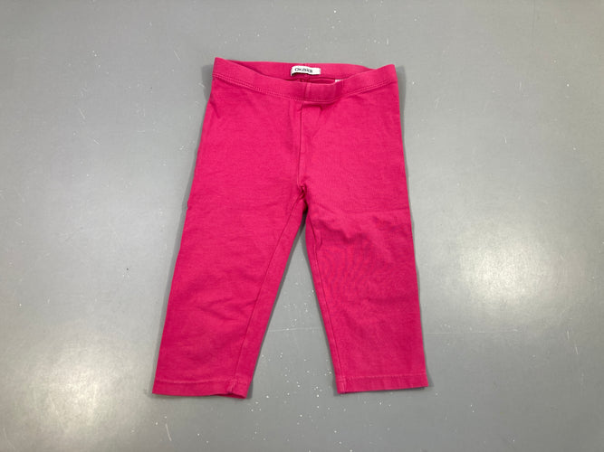 Legging court rose vif, moins cher chez Petit Kiwi