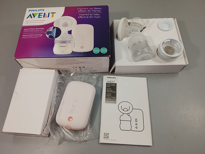 Tire lait électrique simple Avent combine efficacement aspiration et stimulation des mamelons pour un flux de lait plus rapide., moins cher chez Petit Kiwi