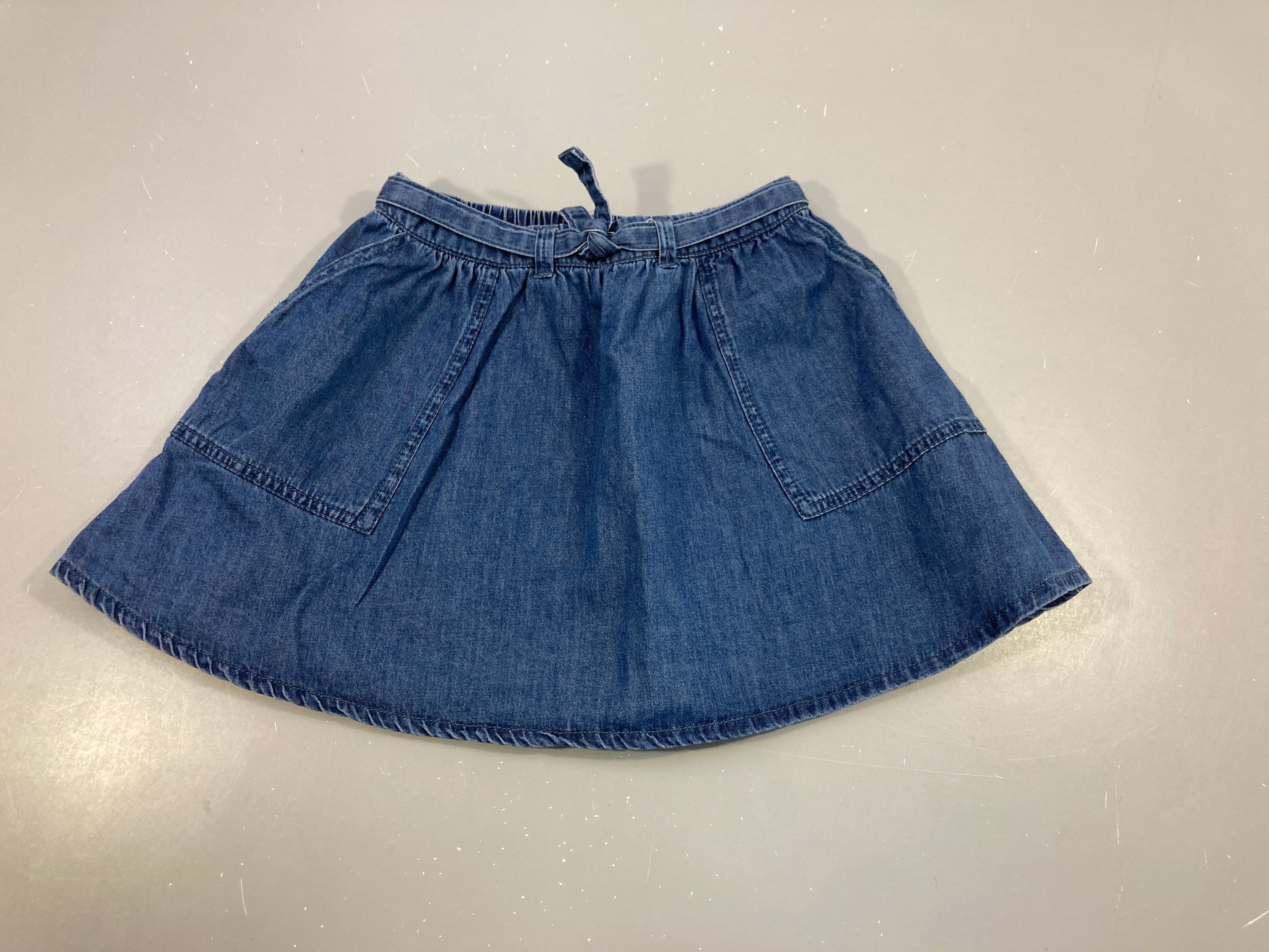 Jupe denim ceinture Plop