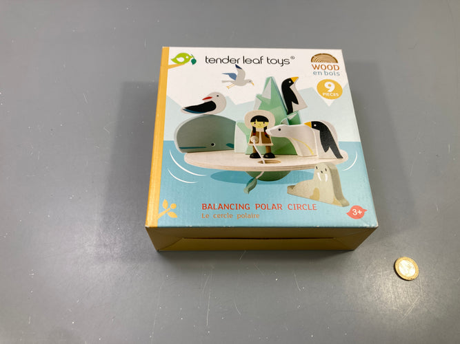 Jeu d'équilibre en bois Le cercle polaire, 9 pièces, dès 3 ans, Tender Leaf Toys - complet, moins cher chez Petit Kiwi