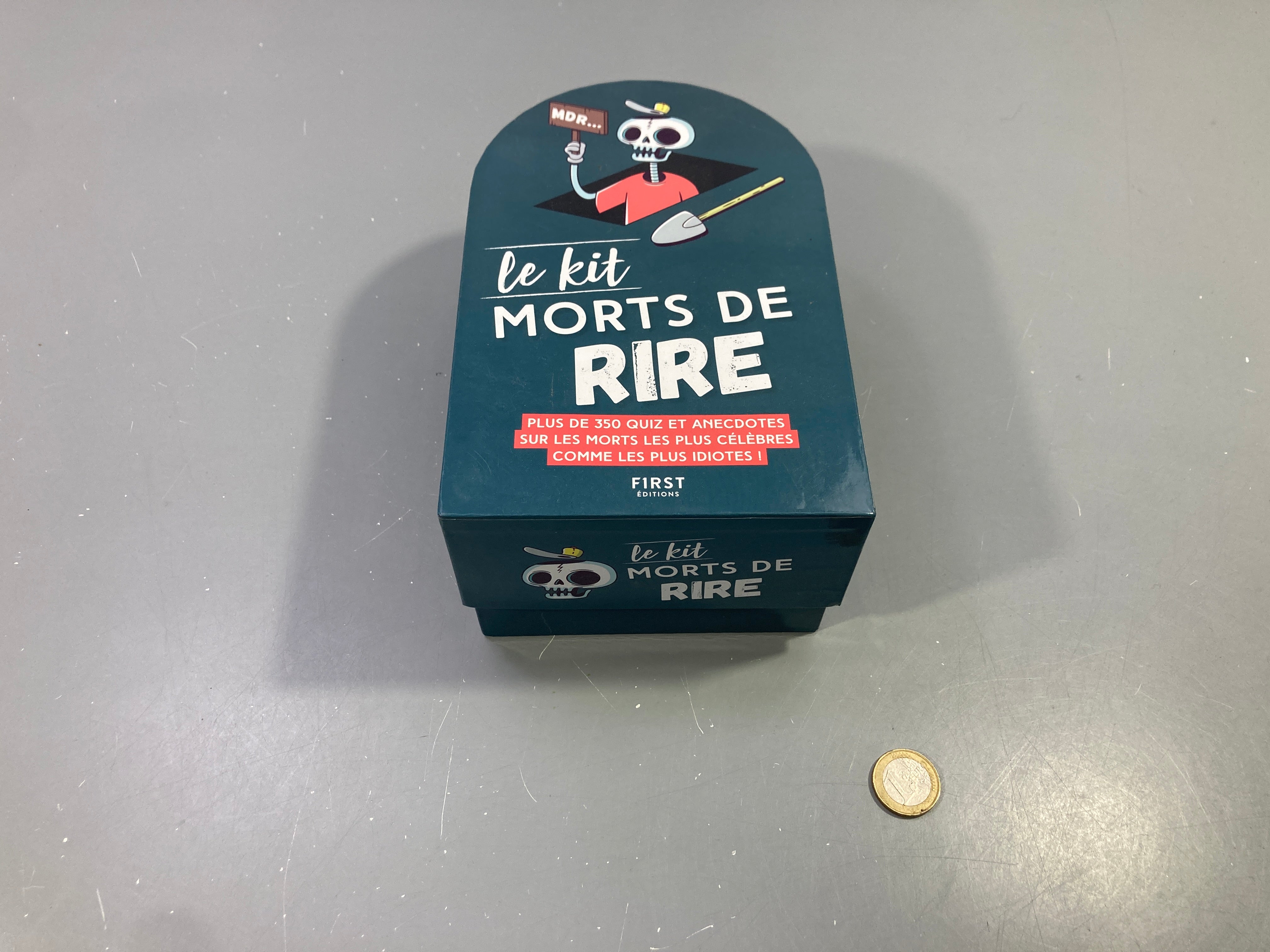 Jeu quiz Le kit Morts de rire, plus de 350 quiz et anecdotes, First Éditions