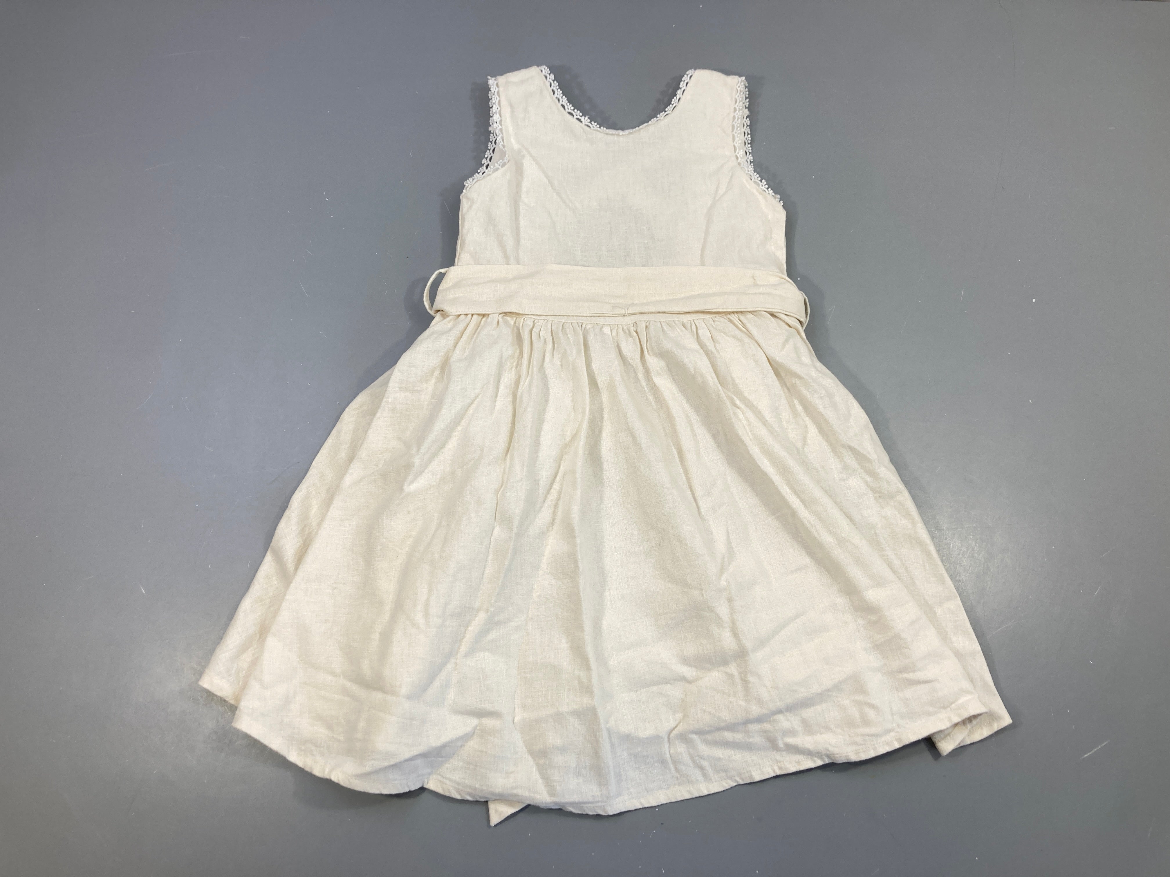 Robe de cérémonie s.m 55% lin écru