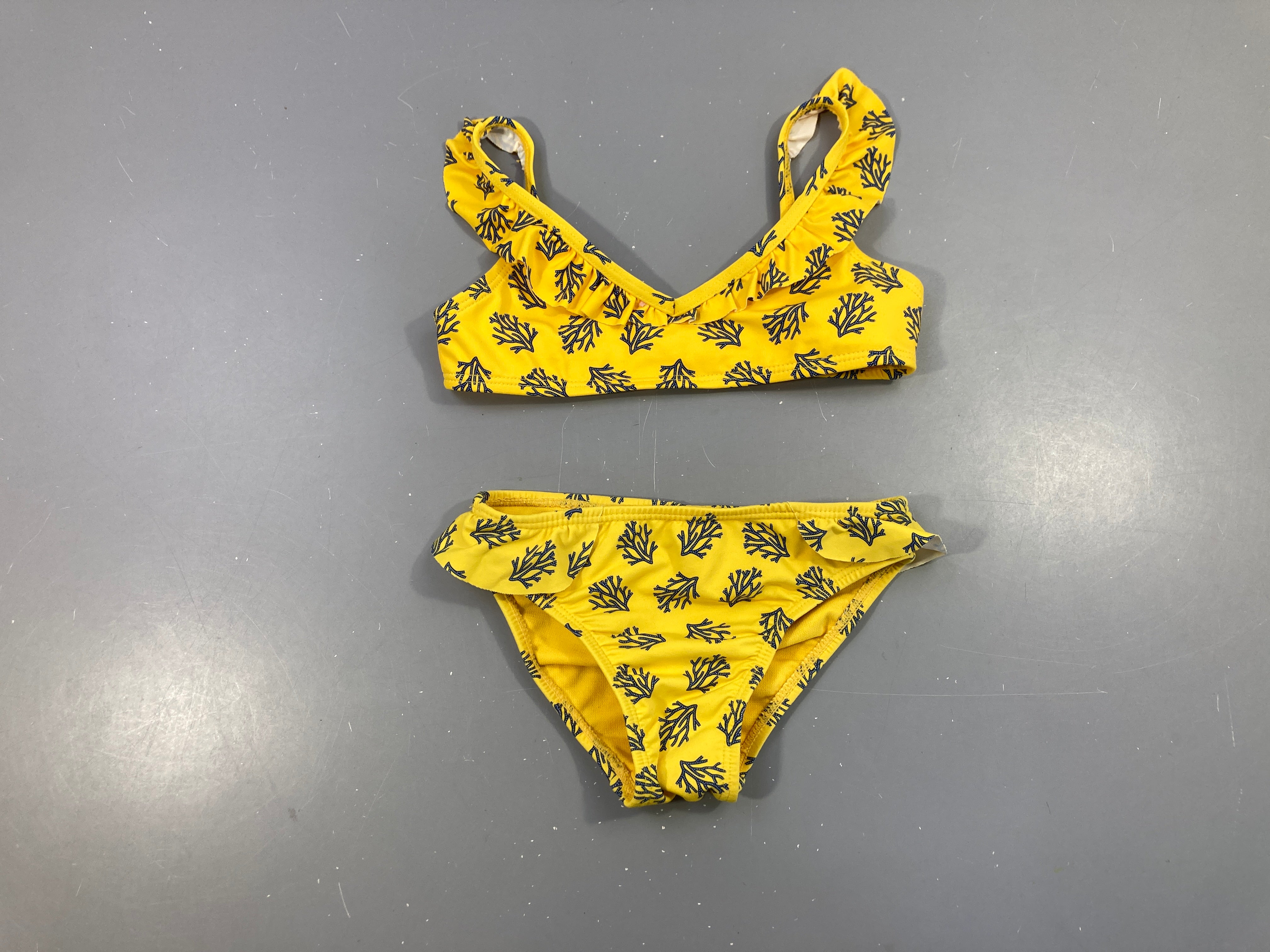 Bikini jaune coraux
