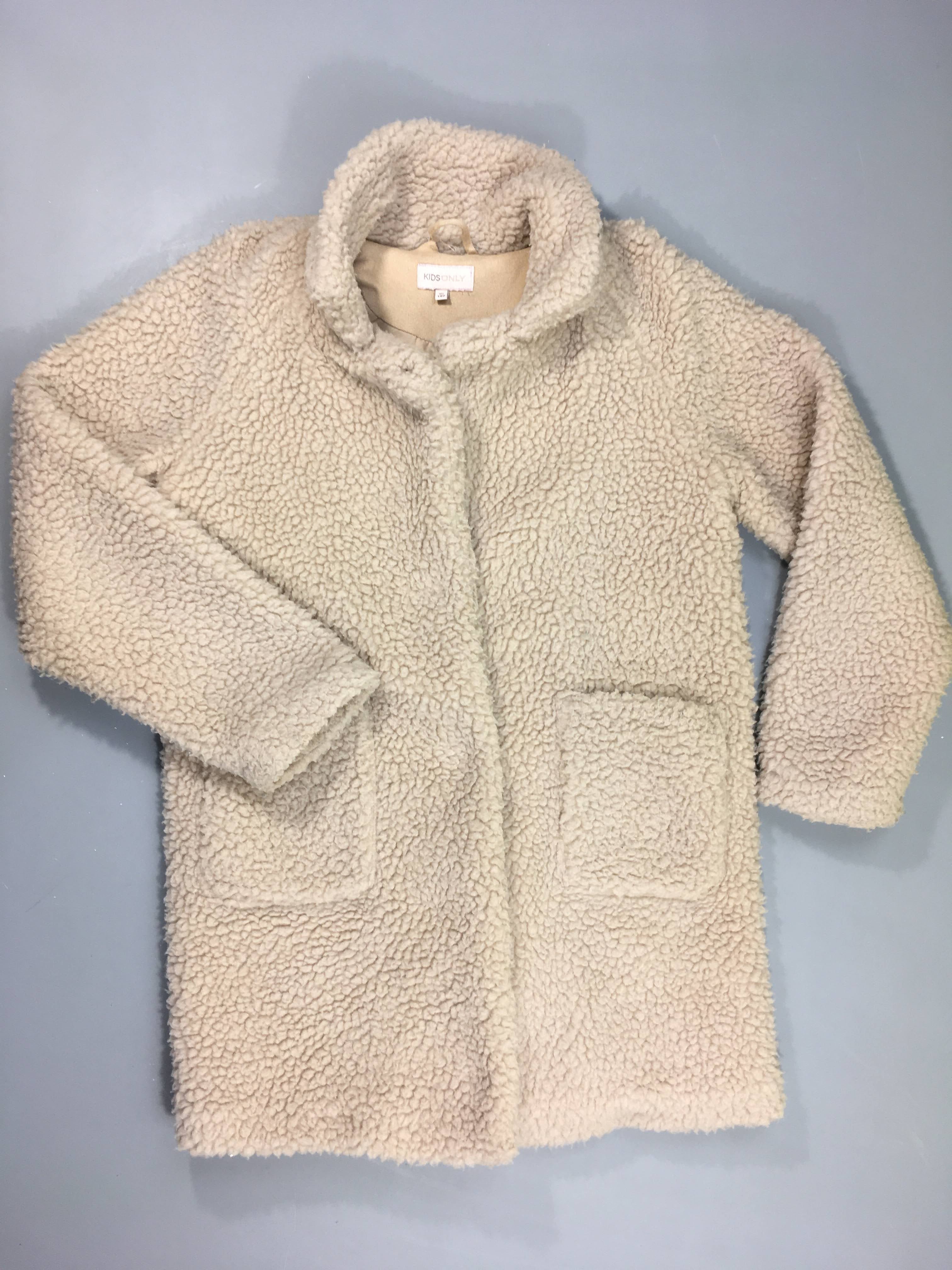 Veste longue Teddy beige Kognewaurelia