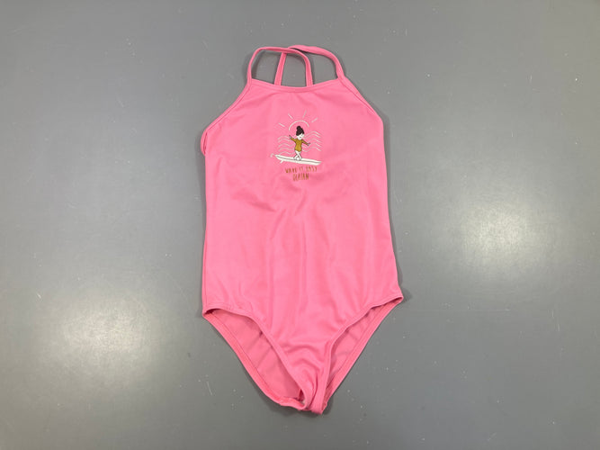 Maillot rose surfeuse (taille estimée), moins cher chez Petit Kiwi