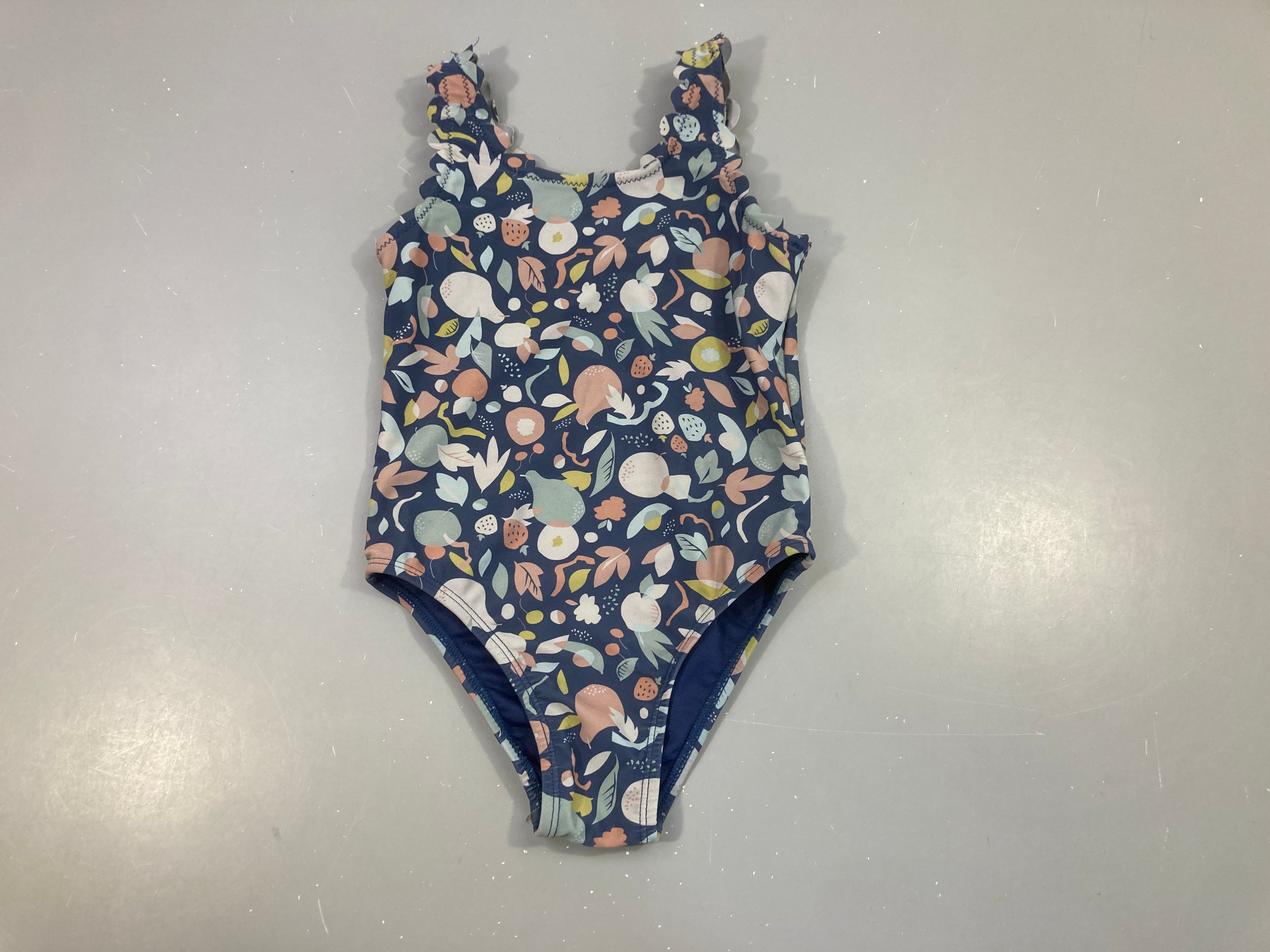 Maillot bleu fruits