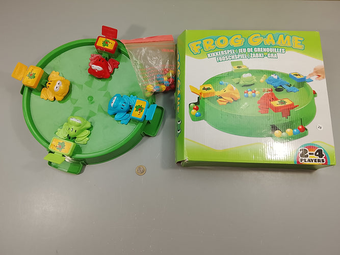 Frog game. Jeu grenouilles mangeuse de billes.  Compet  (A partir de 4a), moins cher chez Petit Kiwi