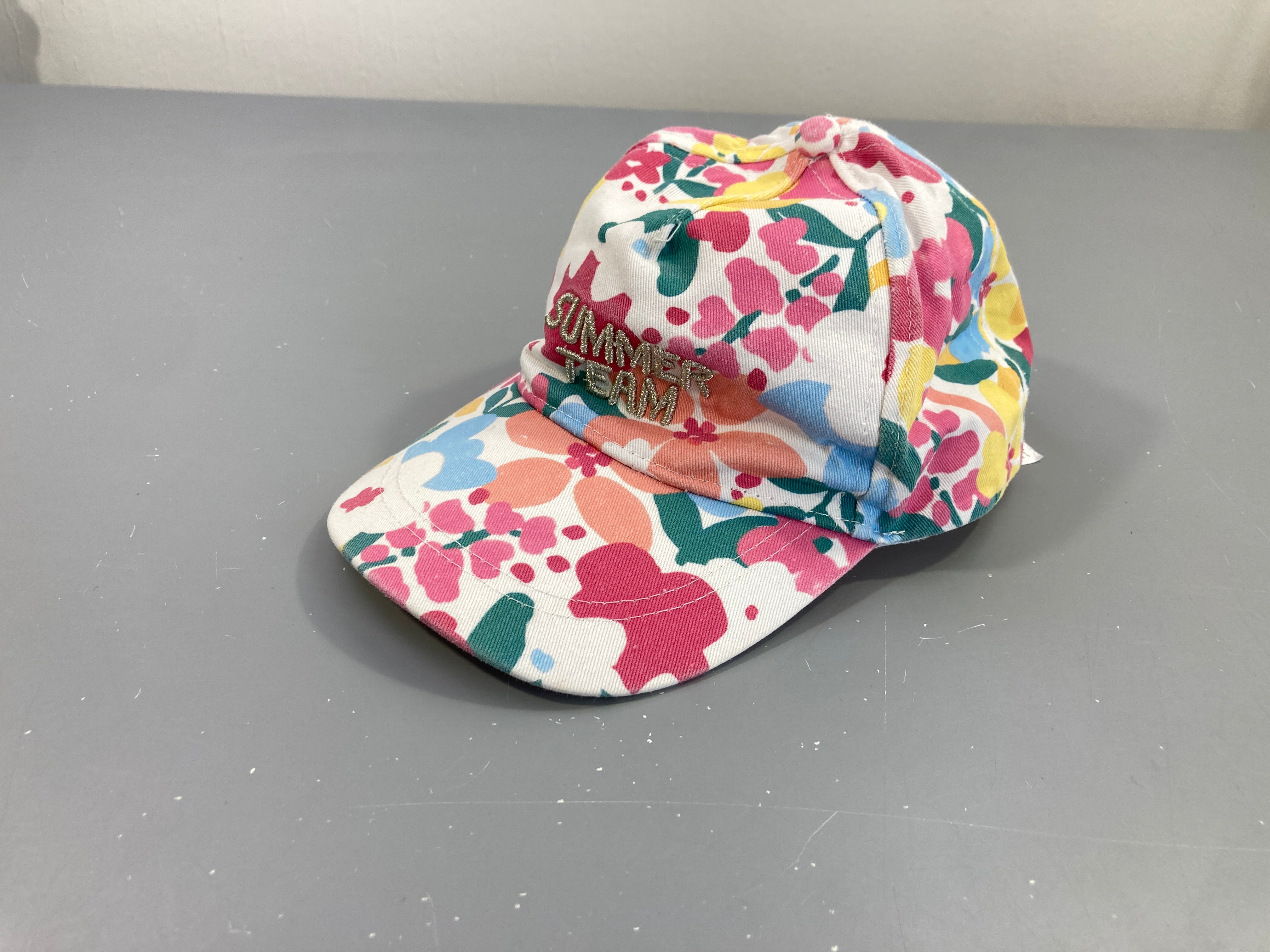 Casquette blanche feuillage Summer team