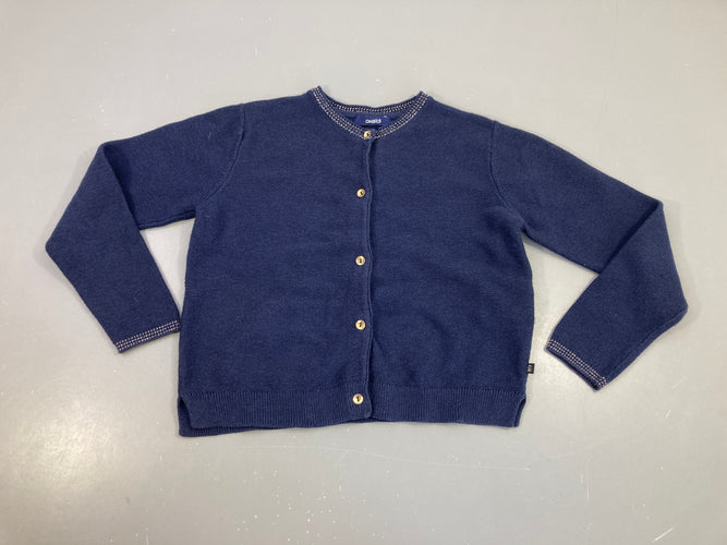 Gilet bleu foncé, moins cher chez Petit Kiwi
