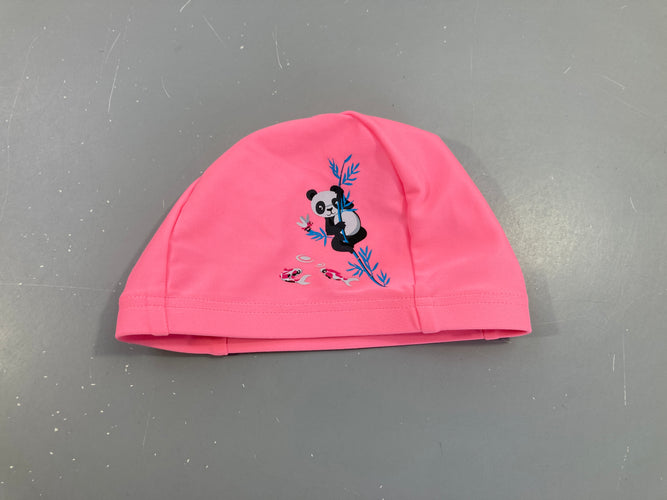 Bonnet de natation rose panda Nabaiji, moins cher chez Petit Kiwi