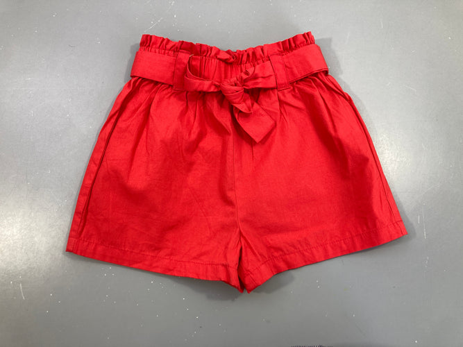 Short coton rouge, moins cher chez Petit Kiwi