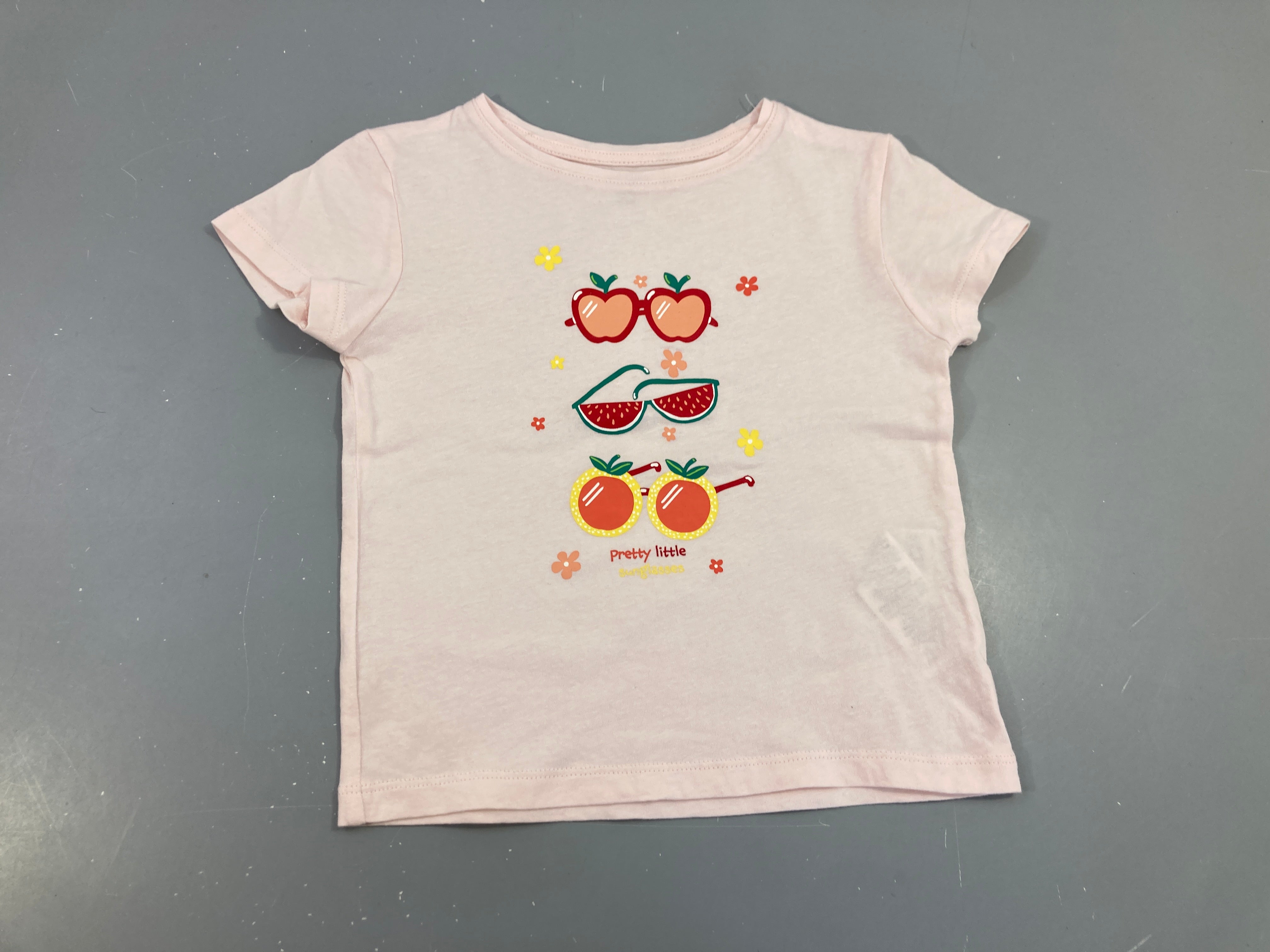 T-shirt m.c rose lunettes