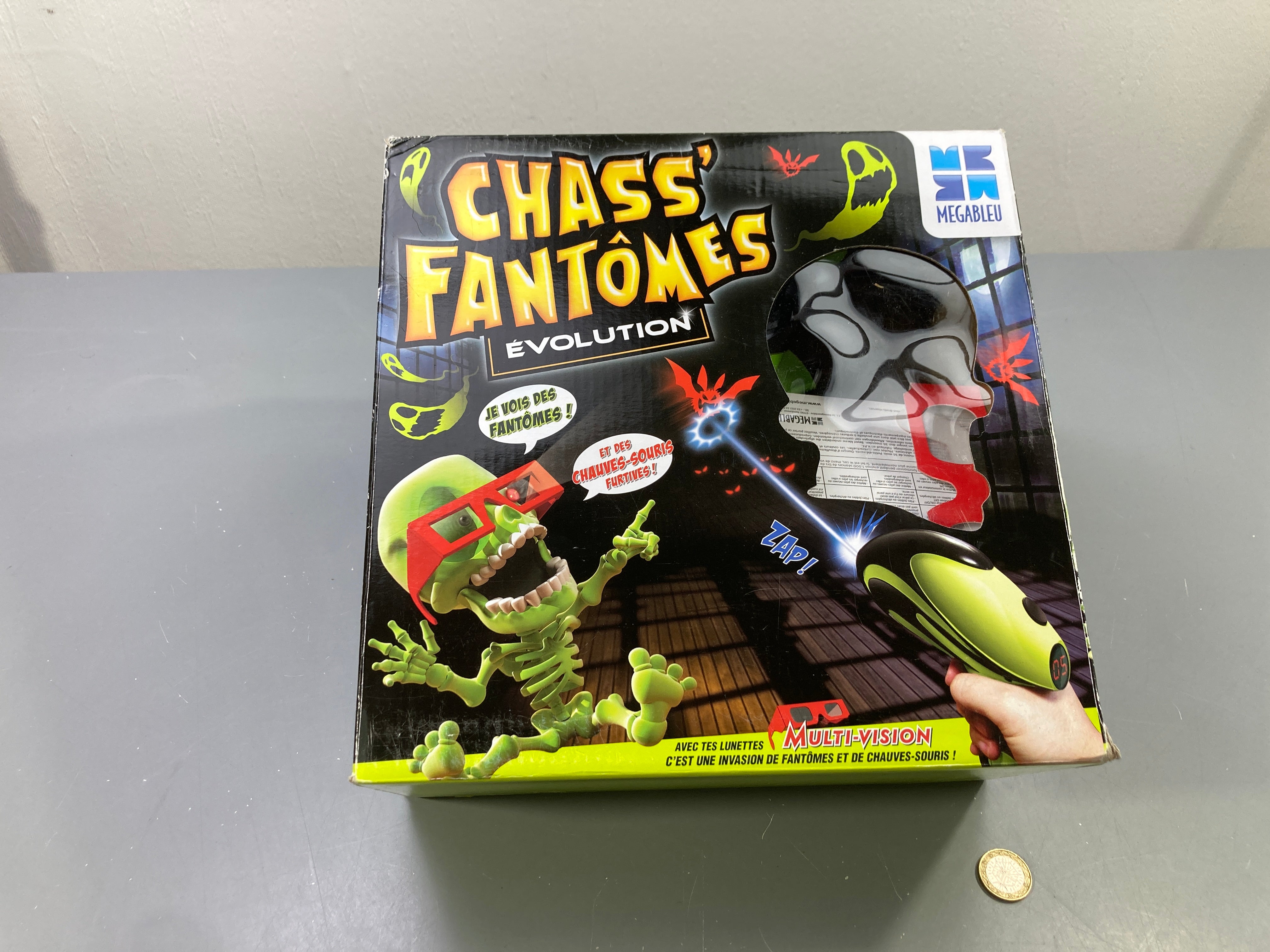 Chass' Fantômes Évolution, lunettes multi-vision et pistolet, Megableu