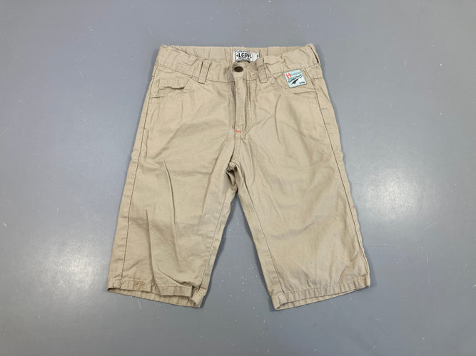Bermuda beige tache bas jambe D, moins cher chez Petit Kiwi