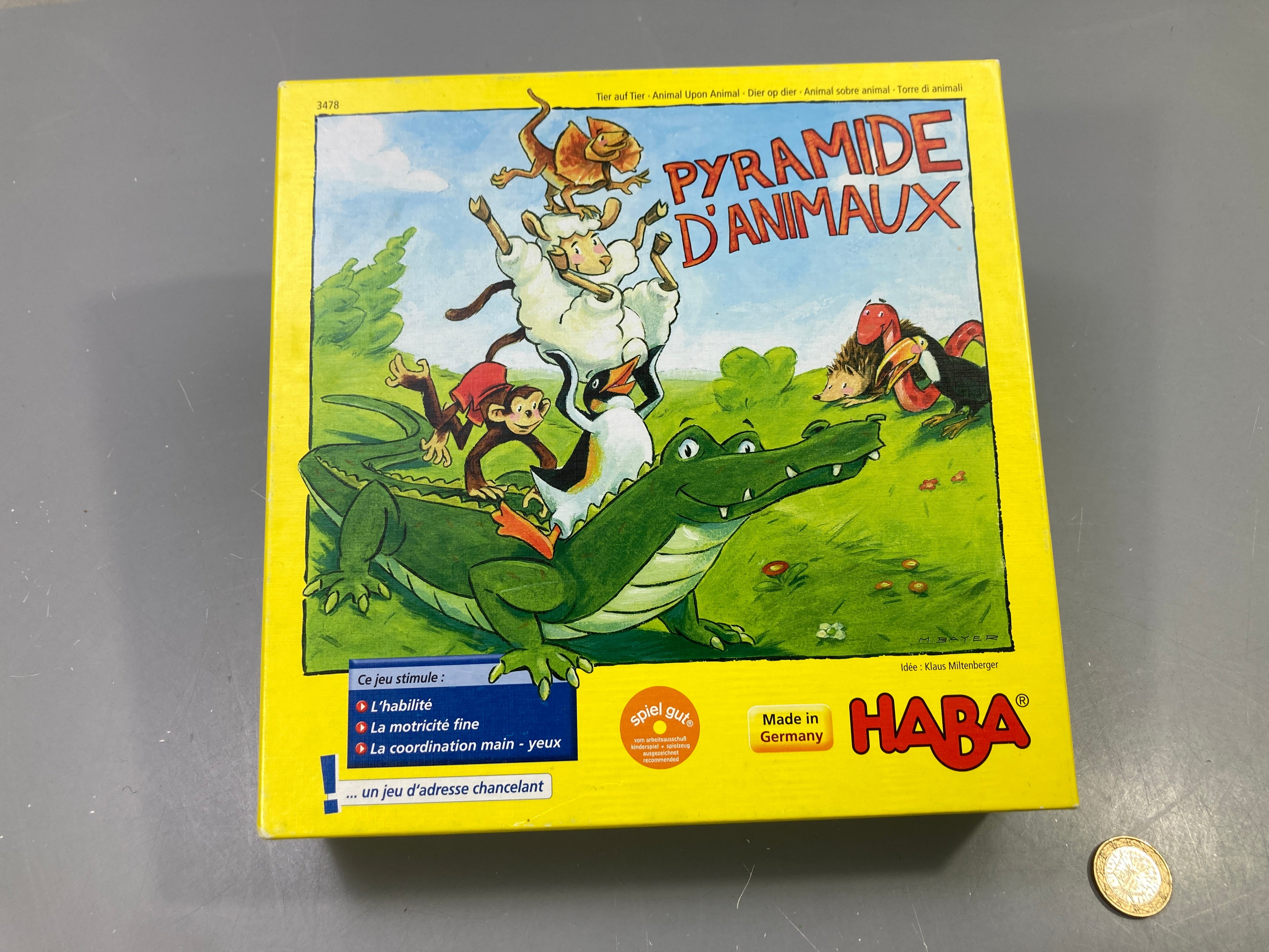 Jeu Pyramide d'animaux, jeu d'adresse