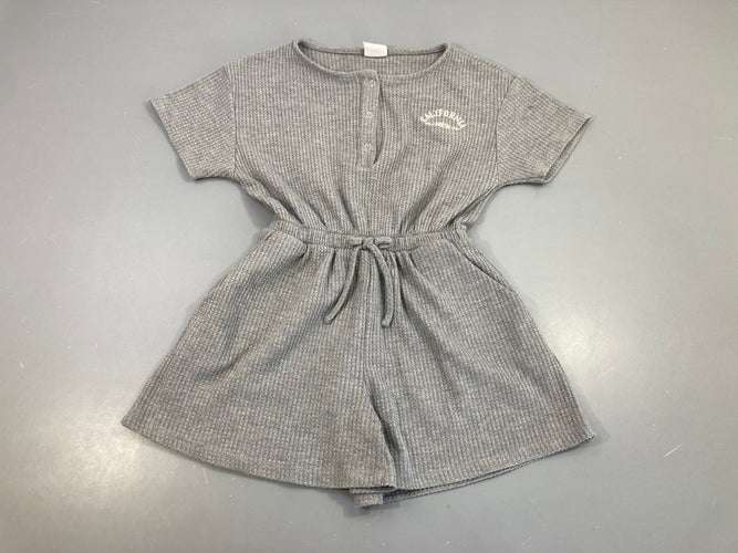 Combishort gris texturé, moins cher chez Petit Kiwi