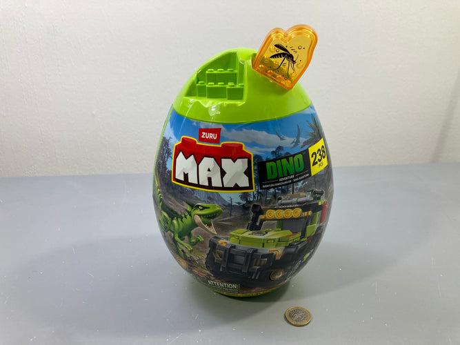 Œuf briques Max Dino Adventure 238 pcs, Zuru, moins cher chez Petit Kiwi