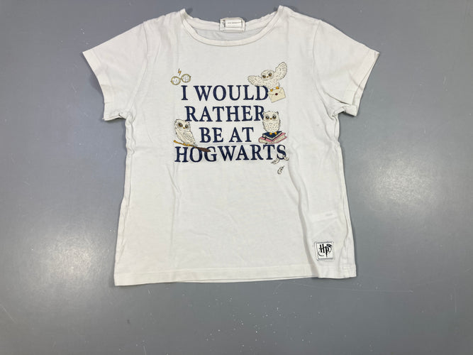 T-shirt m.c blanc Harr.y Potter, moins cher chez Petit Kiwi