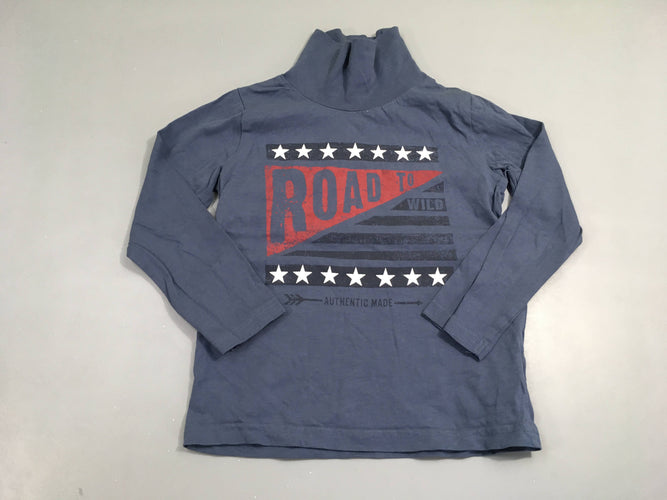 T-shirt m.l bleu foncé road to wild étoiles, moins cher chez Petit Kiwi