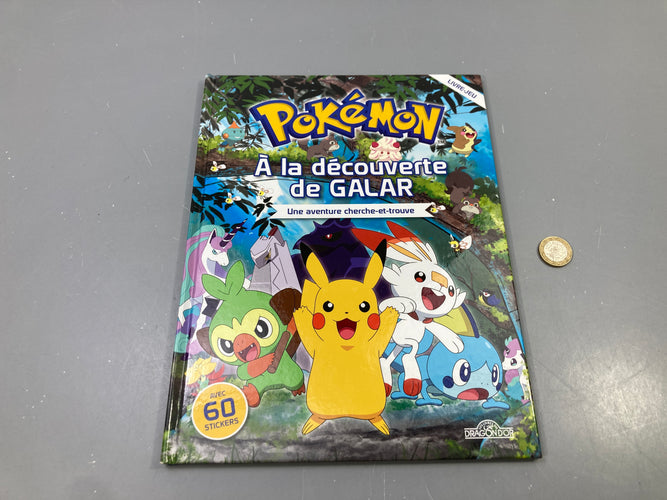 Pokémon, À la découverte de Galar, cherche-et-trouve avec 60 stickers, Dragon d'or, moins cher chez Petit Kiwi