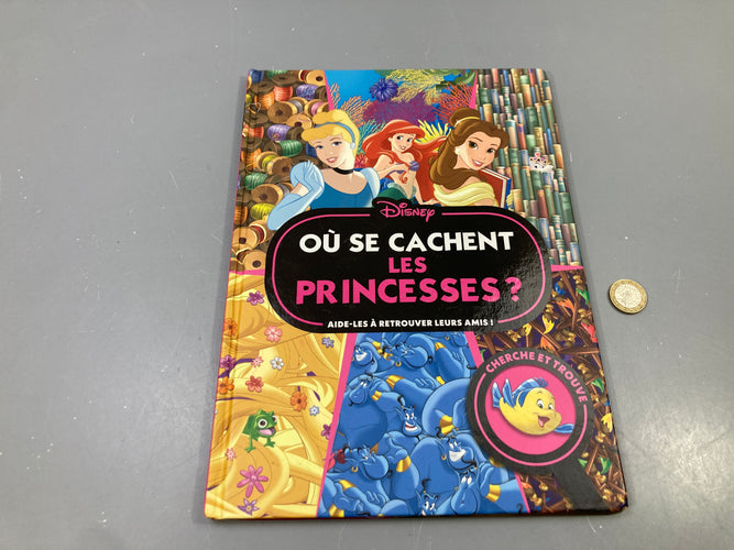Où se cachent les princesses ?, cherche et trouve, Disney, moins cher chez Petit Kiwi