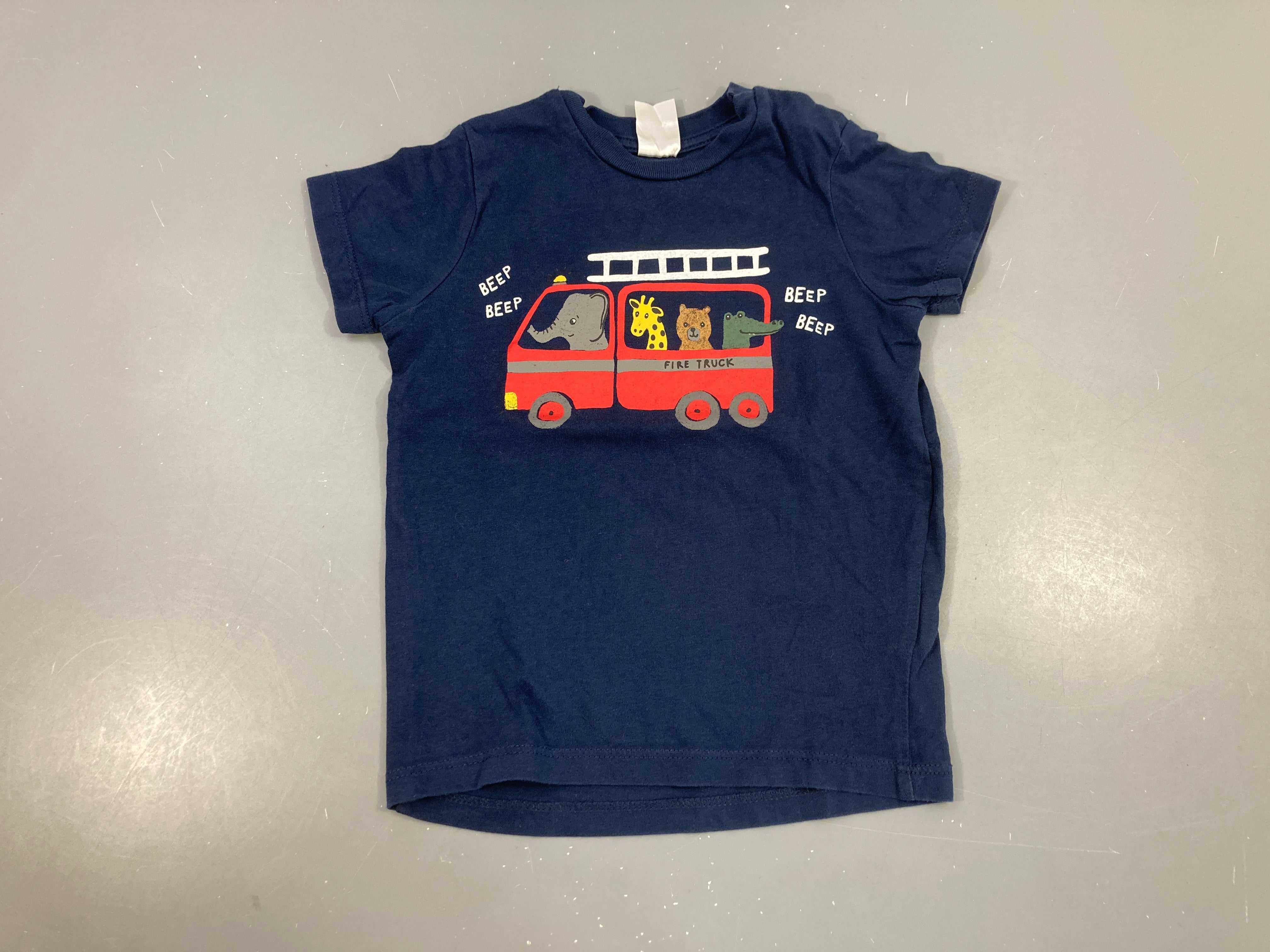 T-shirt m.c bleu foncé pompier