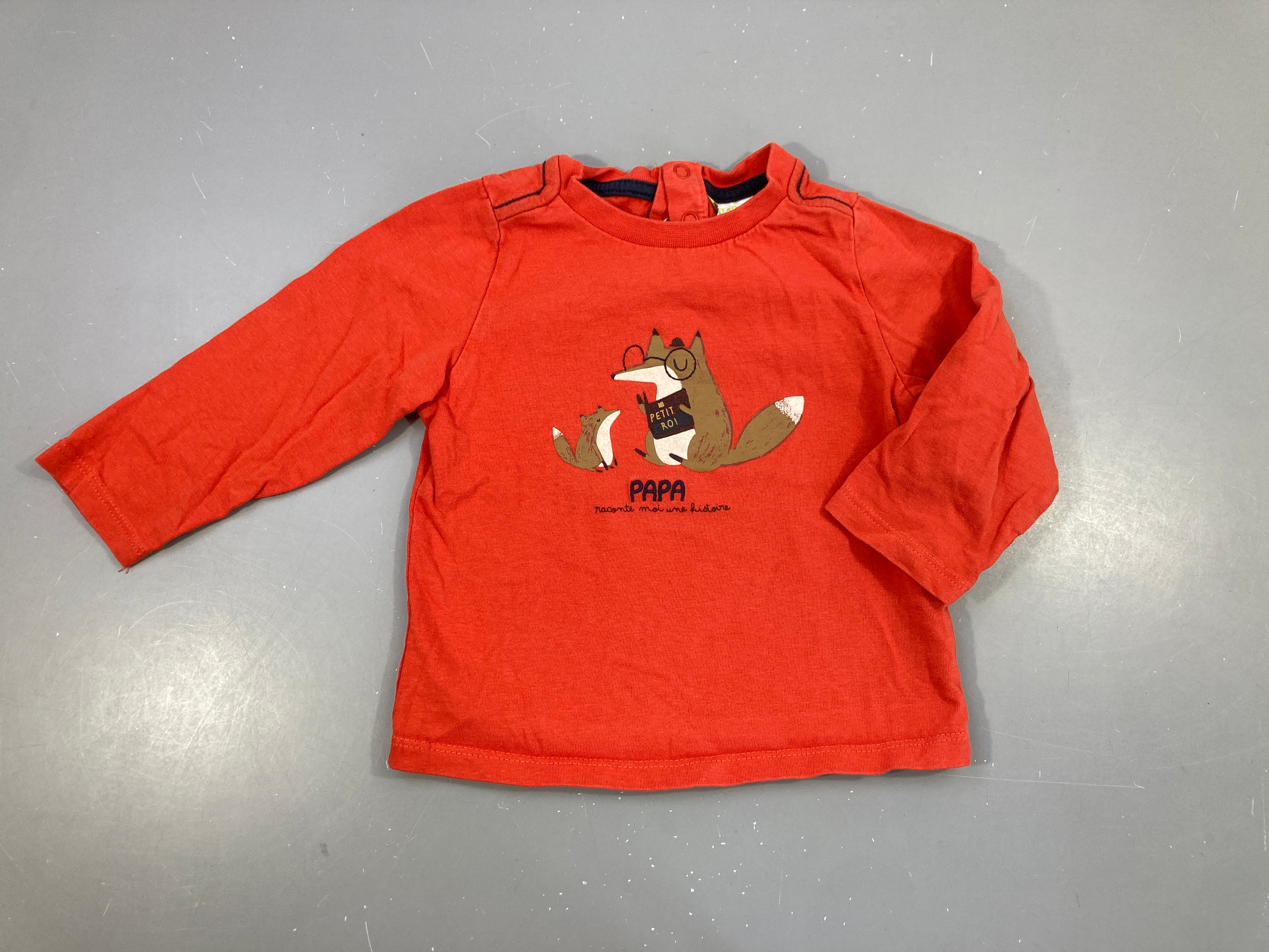 T-shirt m.l rouge renards