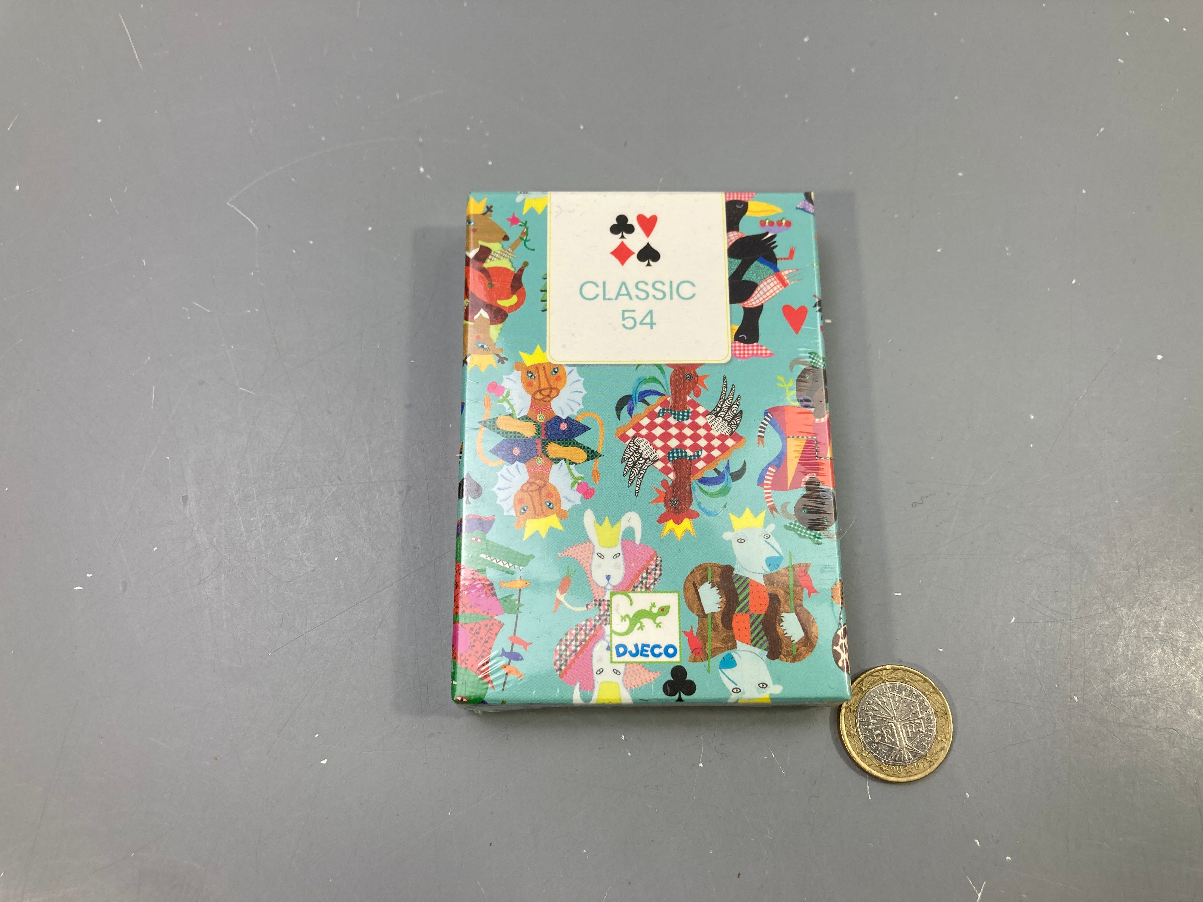 NEUF Jeu de 54 cartes Classic illustré animaux, sous blister