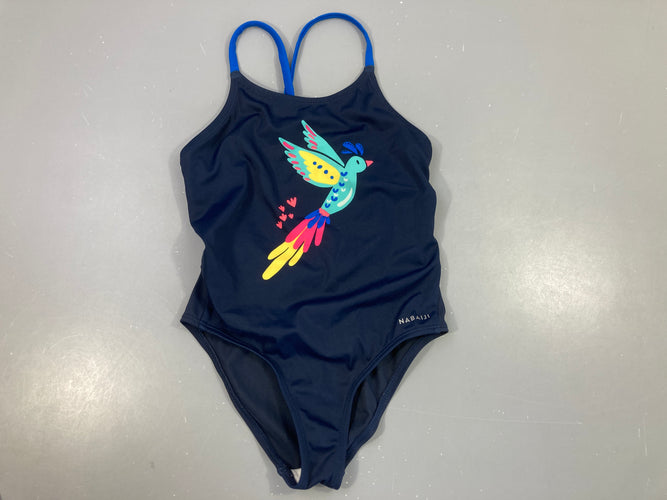 Maillot bleu foncé oiseau, moins cher chez Petit Kiwi