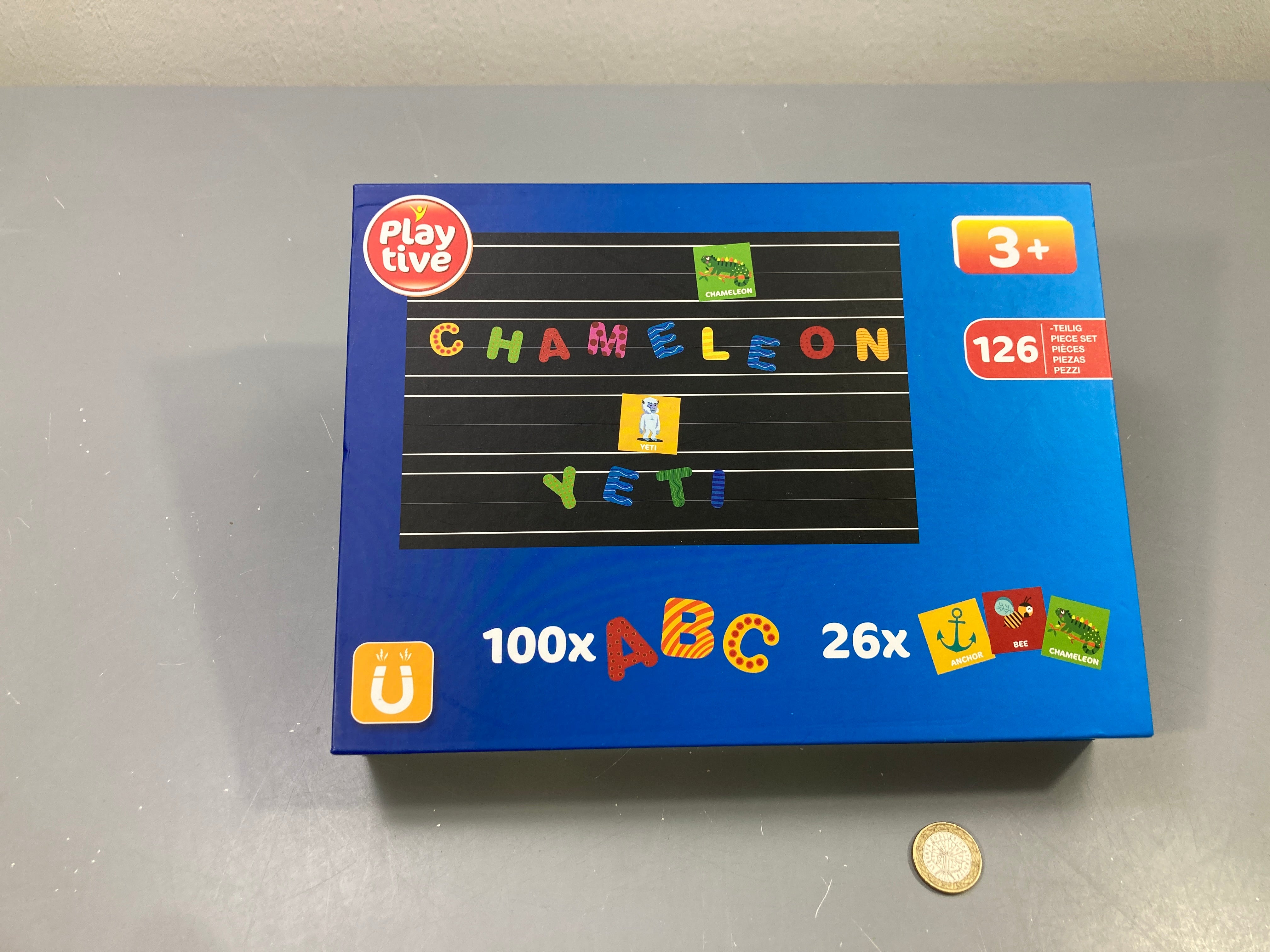 Lettres magnétiques ABC 126 pcs, Playtive