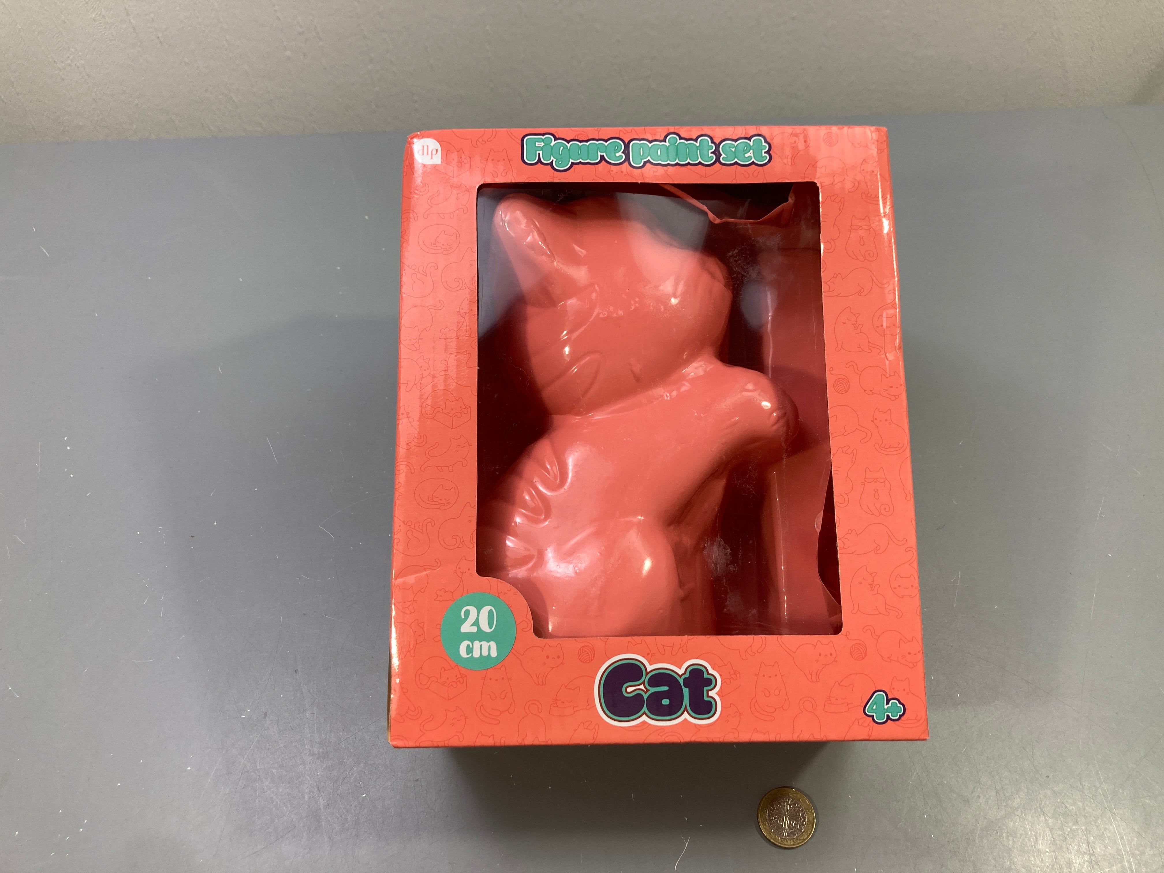 Figurine chat à peindre 20 cm, Figure paint set, dlp
