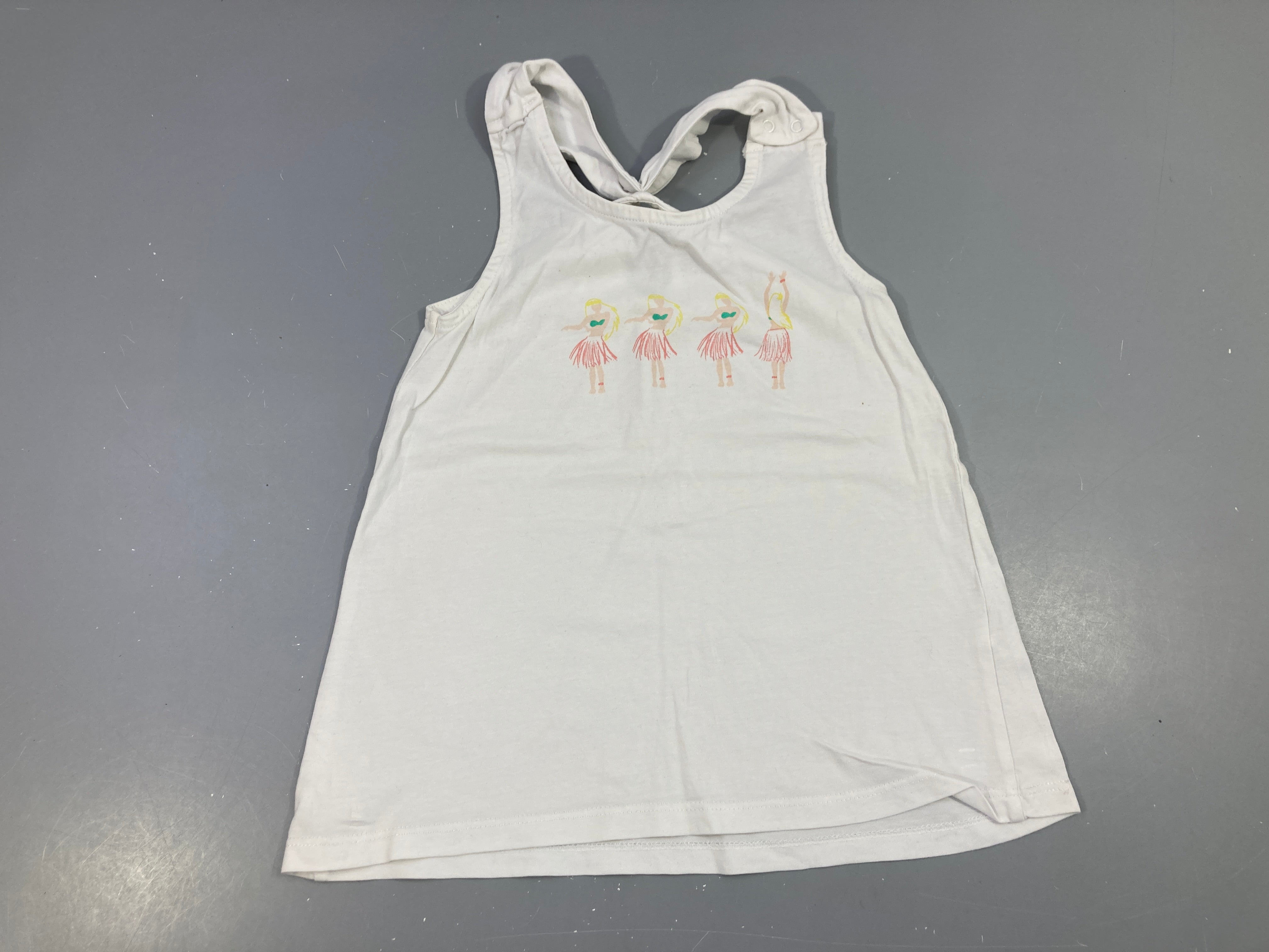 Débardeur blanc filles danse