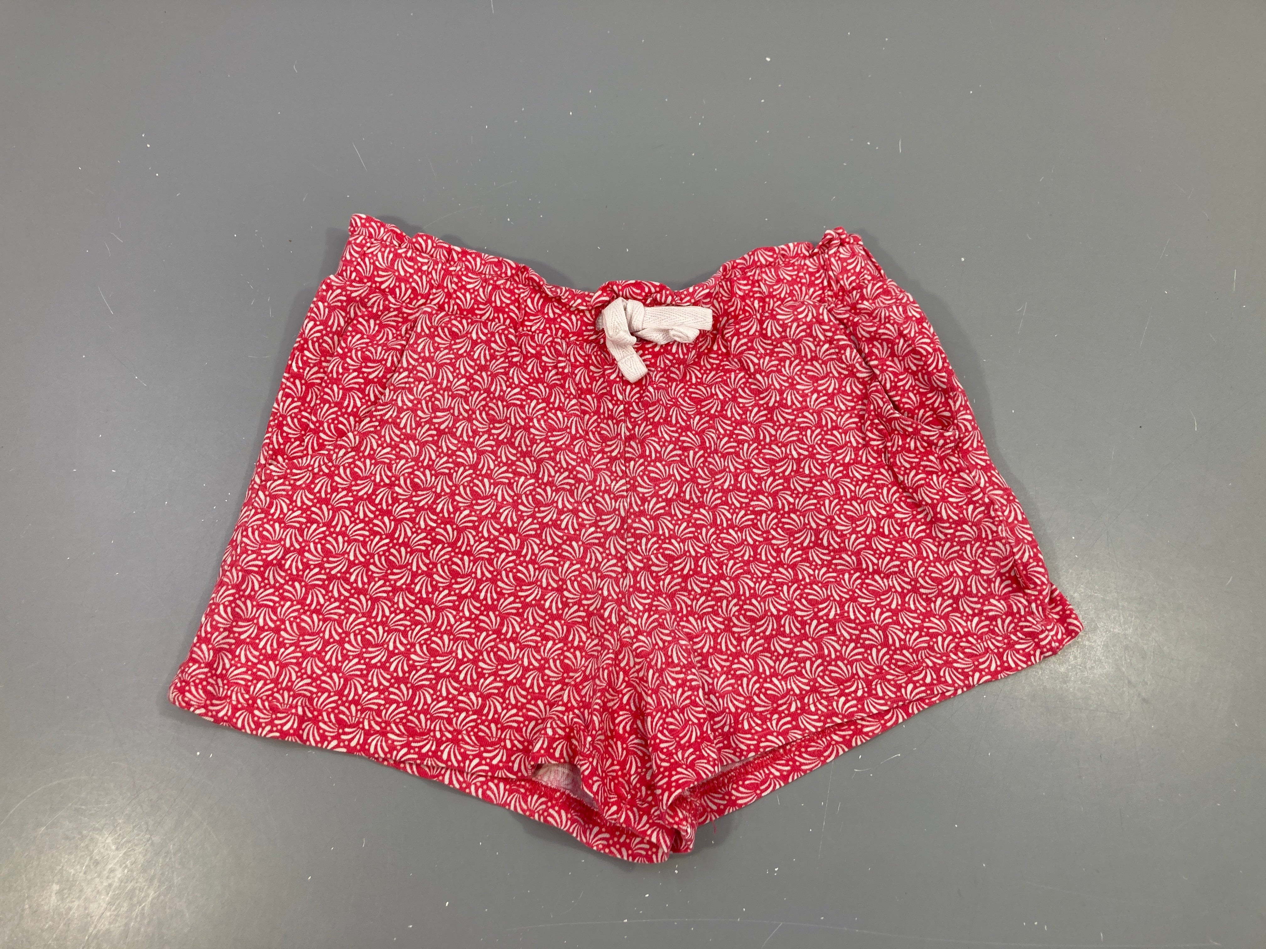 Short jersey rose motifs clairs