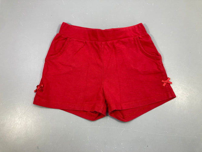 Short rouge jersey noeuds coté Waikiki, moins cher chez Petit Kiwi