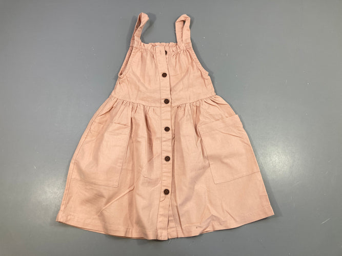 Robe rose clair 14% Lin Petite tache bas, moins cher chez Petit Kiwi