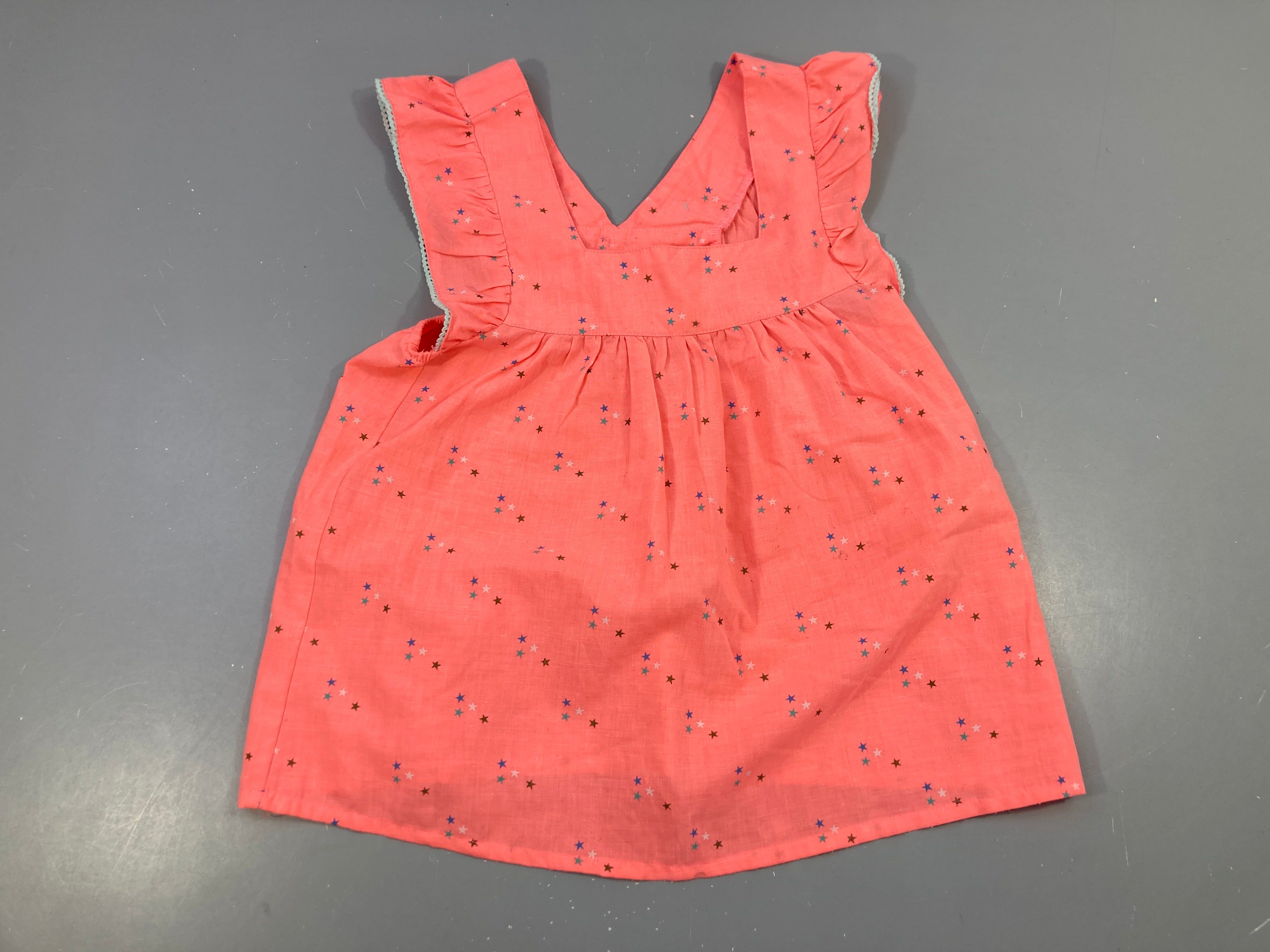 Blouse s.m rose flash étoiles