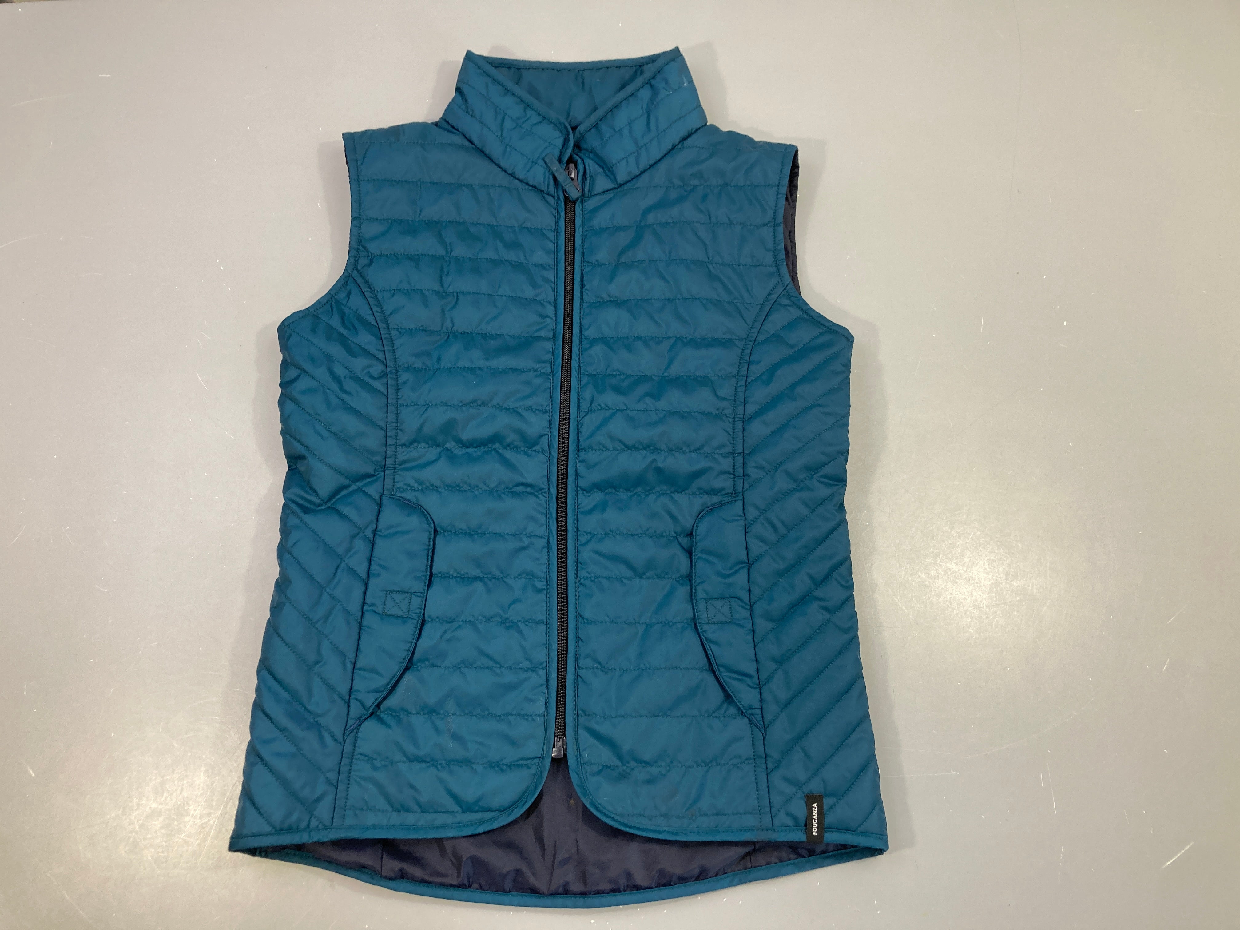 Bodywarmer d'équitation bleu canard